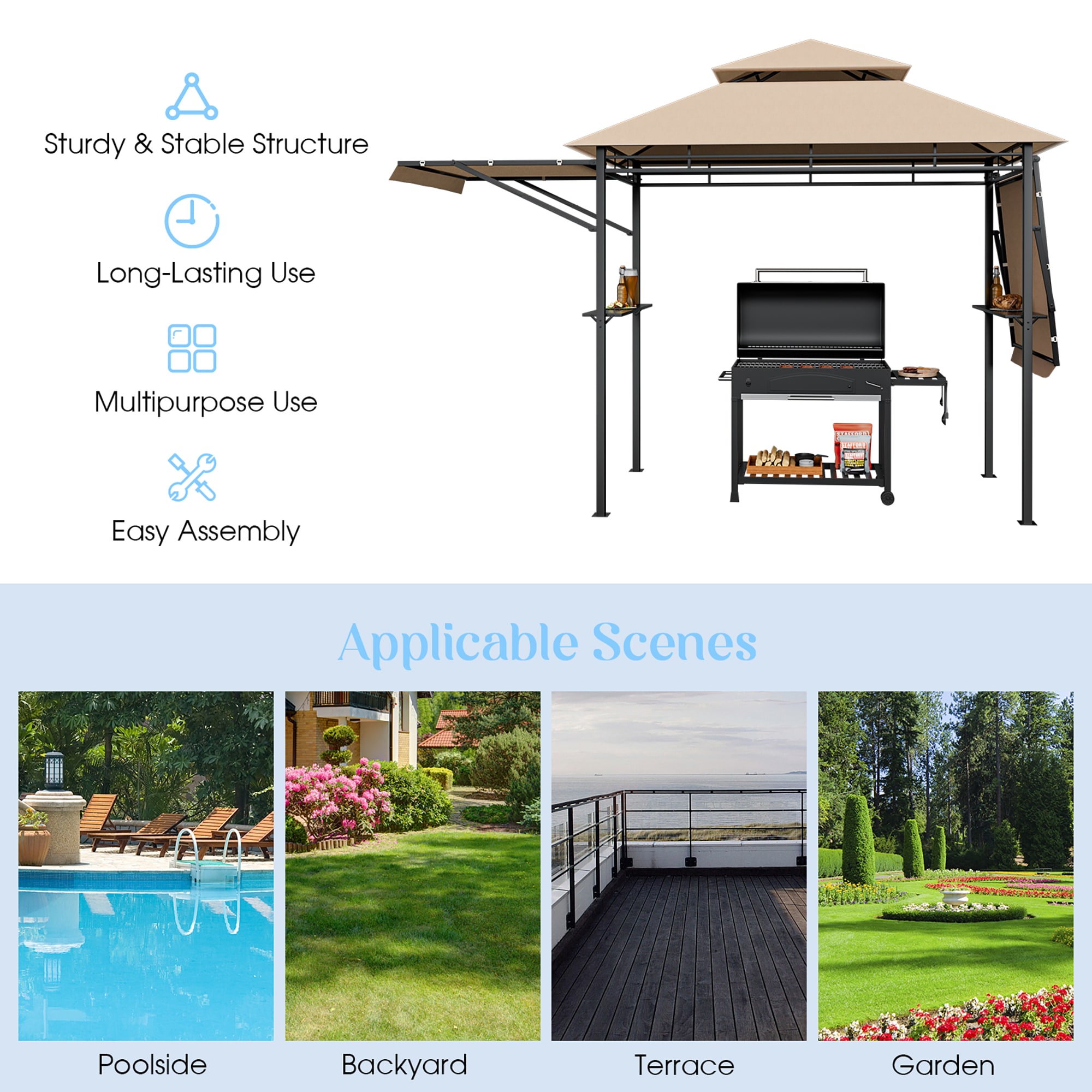 CASAINC CA007G-GAZ Wood-Resin-Gazebos - View #4