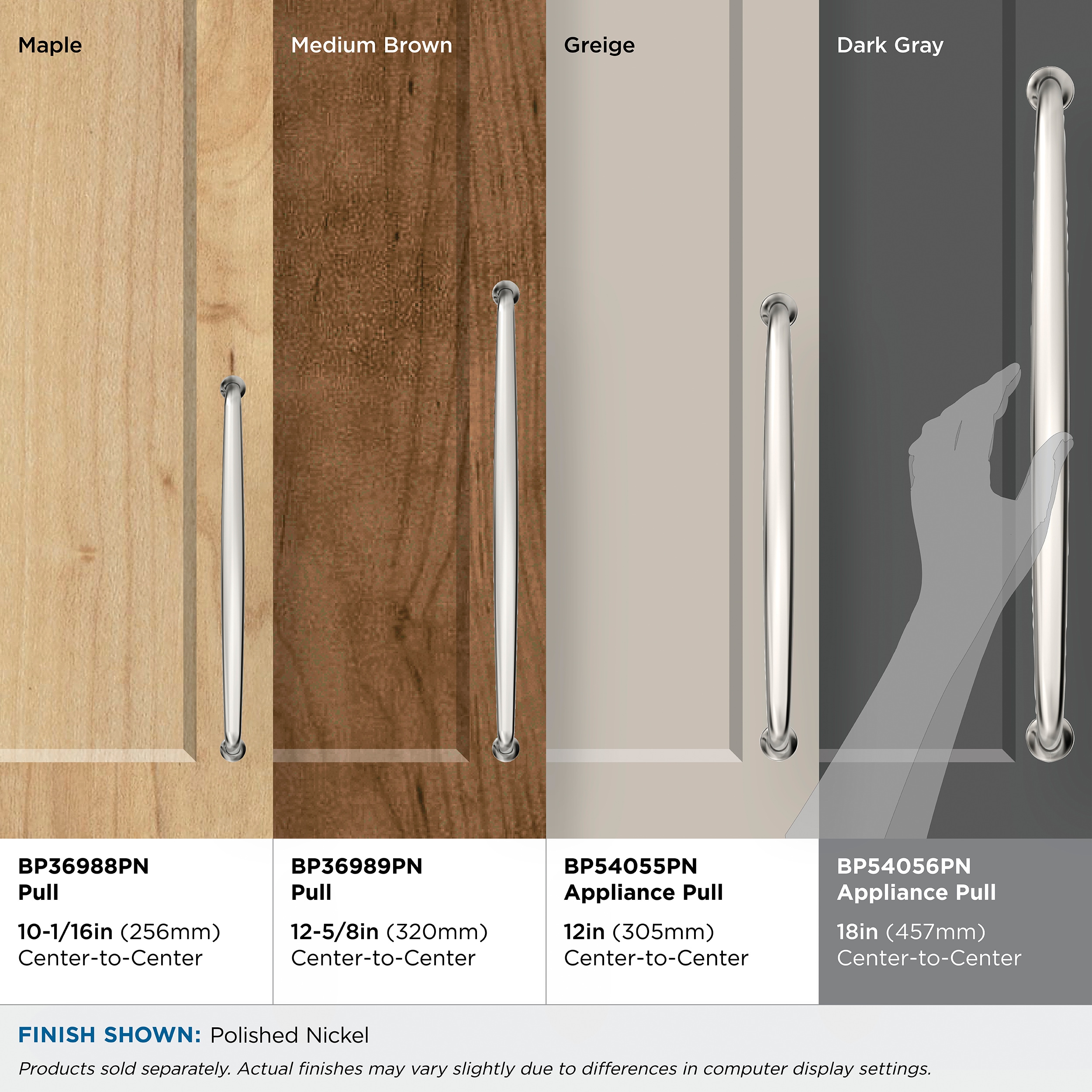 Amerock BP54056PN Cabinet-Pulls - View #2