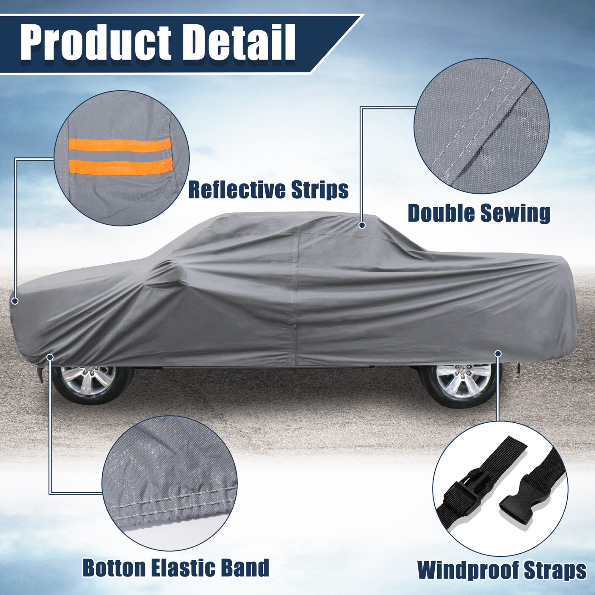 Unique Bargains S25112102UX0420 Universal-Car-Covers - View #7