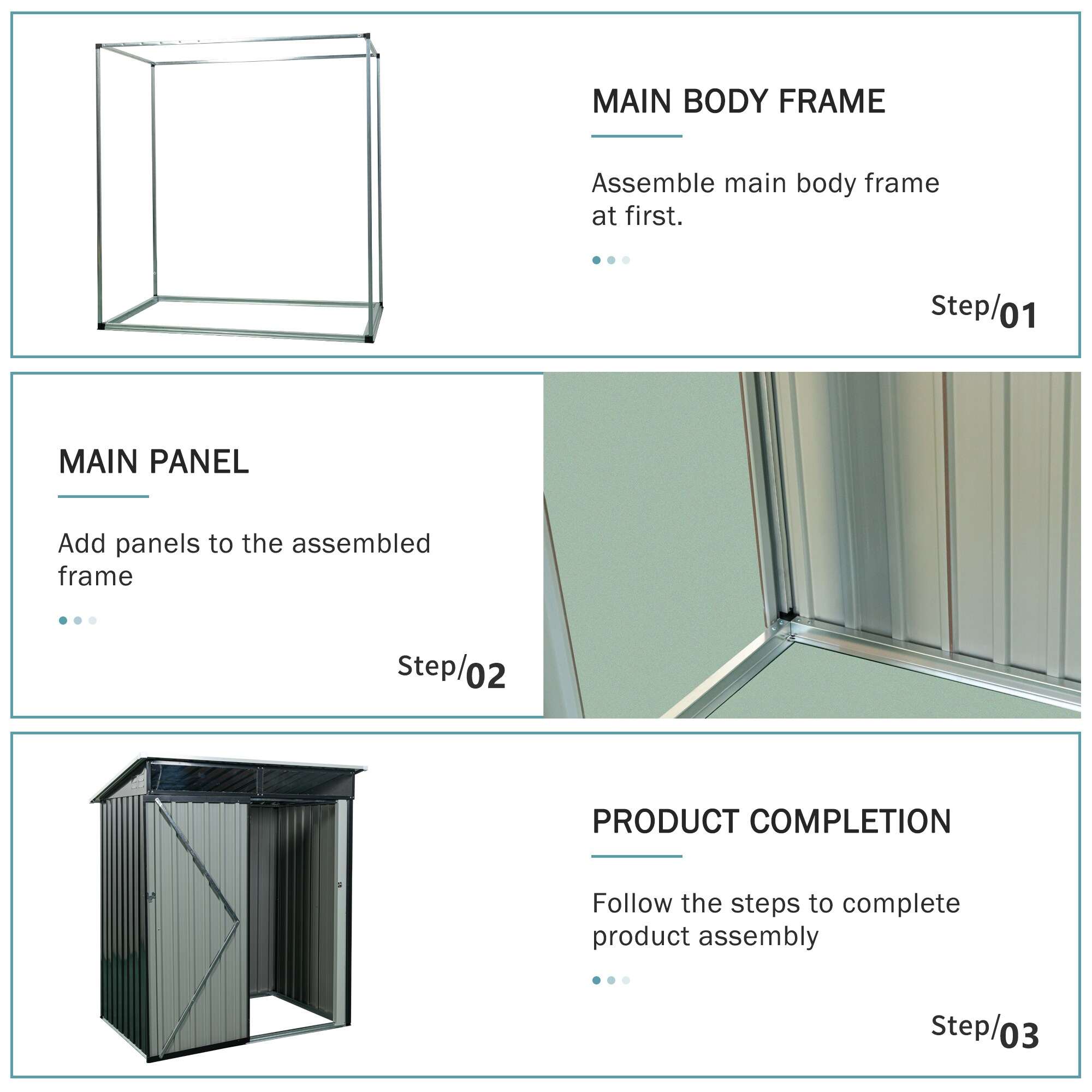 Xspracer ML-OS969 Metal-Storage-Buildings-Sheds - View #7