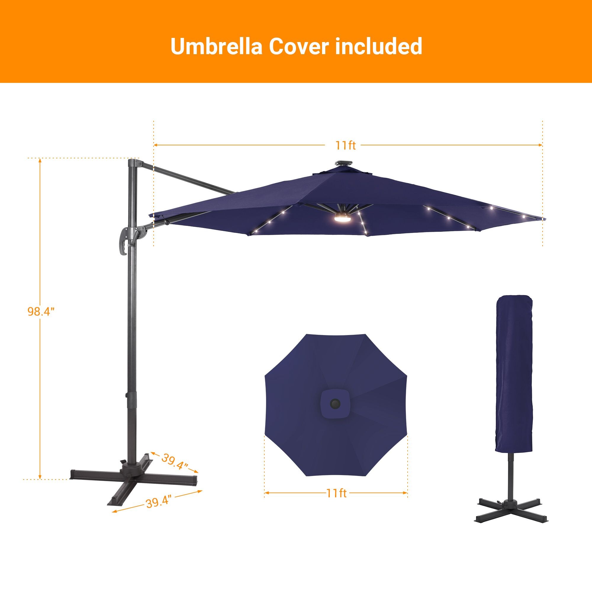 Sonkuki SD-MN335BL-LED Umbrellas-2 - View #2
