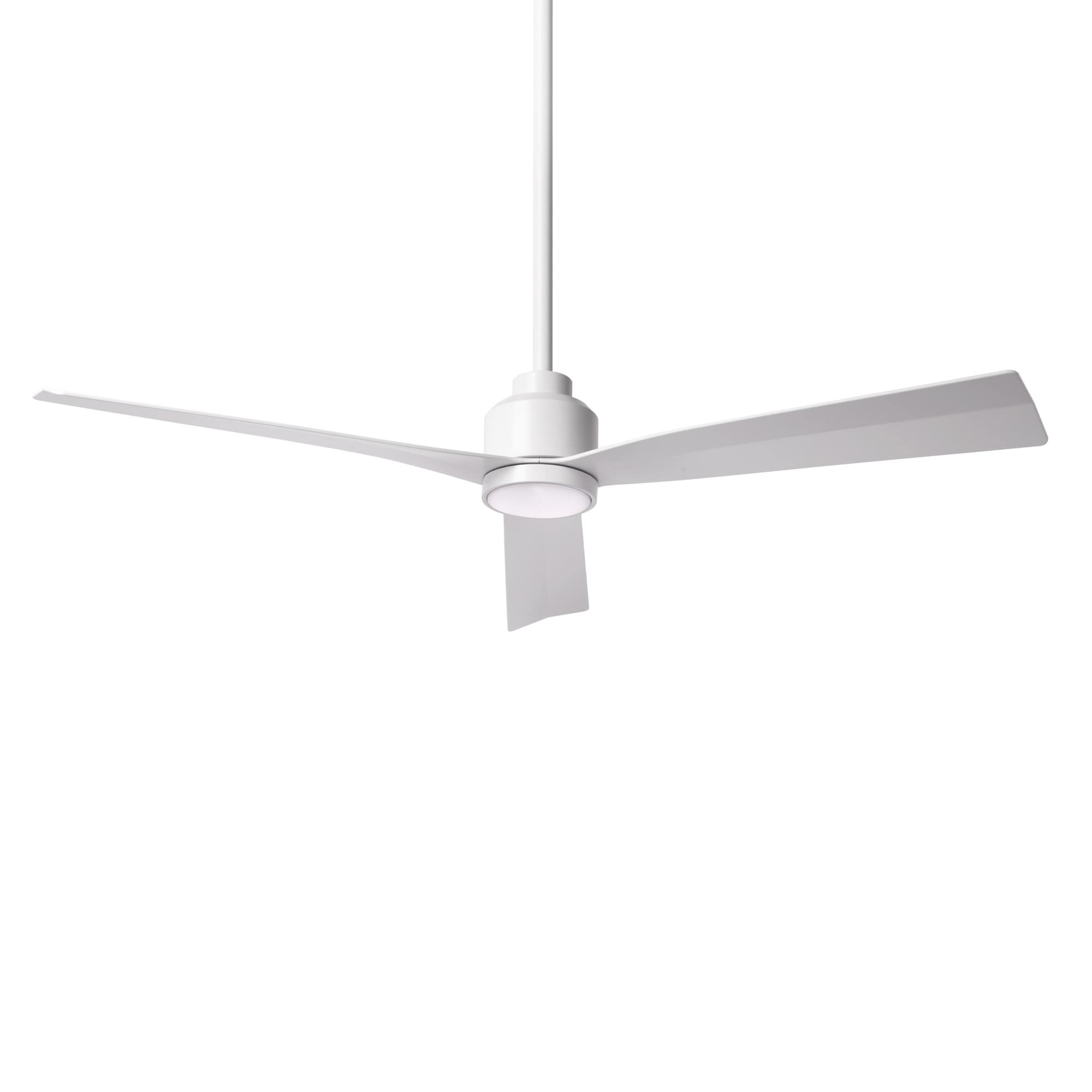 WAC Lighting Clean 52-in Matte black Integrated LED Indoor/Outdoor Smart Ceiling Fan with Light and Remote (3-Blade) F-003L-MB Sansujyuku sansujyuku.com