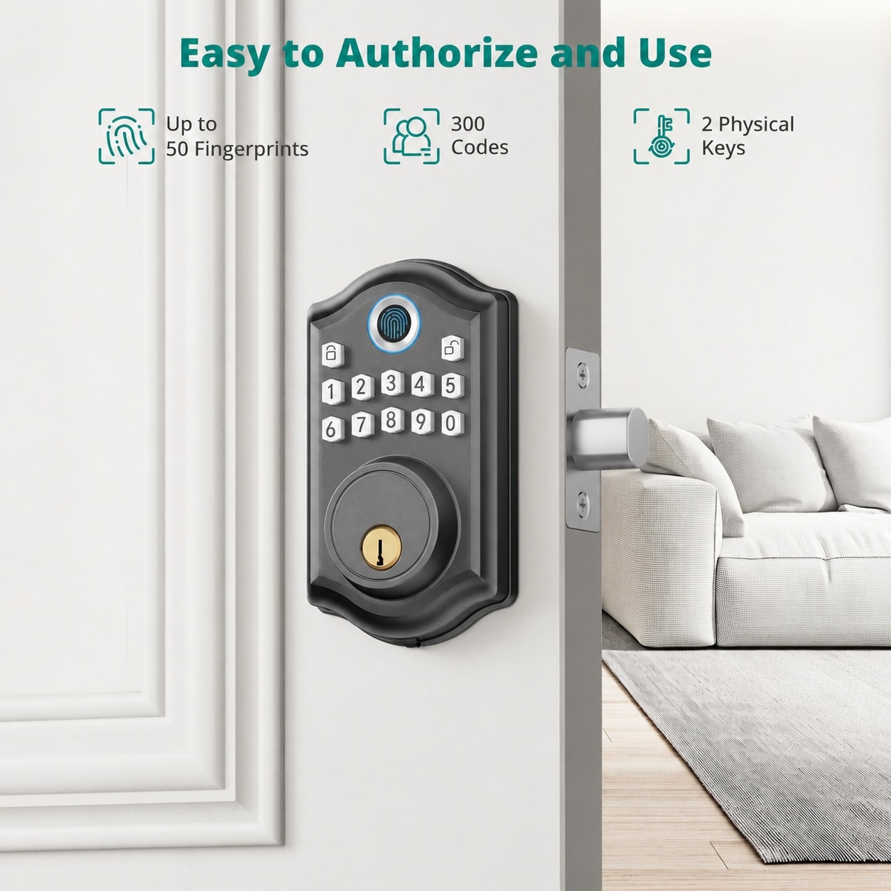 Oyezvary LOZ0805O275 Electronic-Door-Locks - View #3