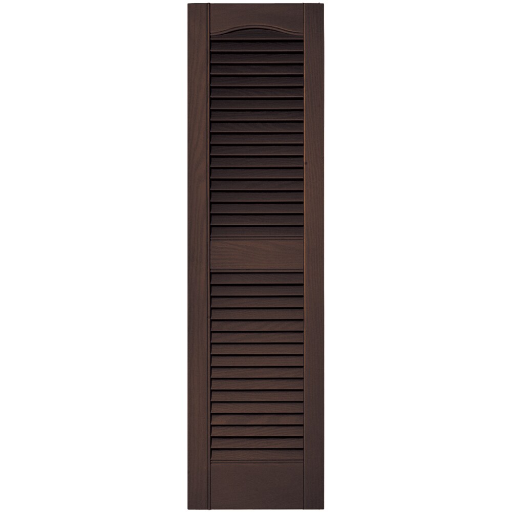 Vantage 12-in W X 43-in H Chocolate Brown Exterior Shutters At Lowes.com