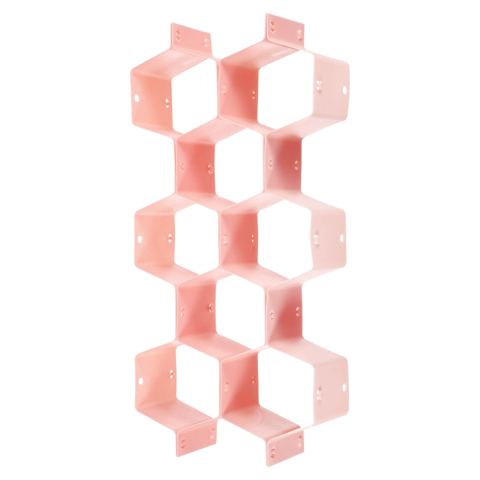 Unique Bargains 664694308318 4pcs Partition Drawer Divider Plastic Adjustable Separator Drawer Organizer for Underwear Belt Scarf Socks Organizers Pink Free Cutting