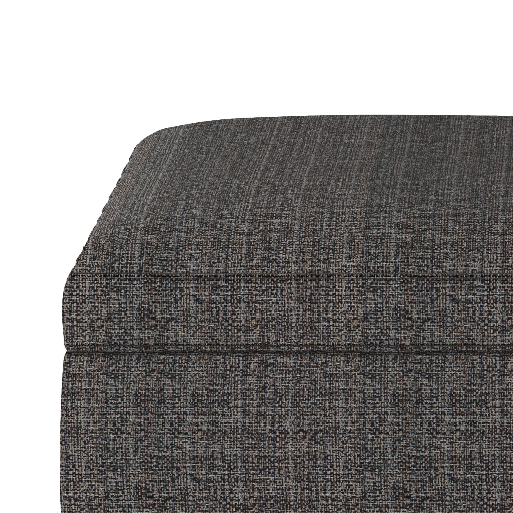 Owen Mid Century Ebony Square Storage Ottoman