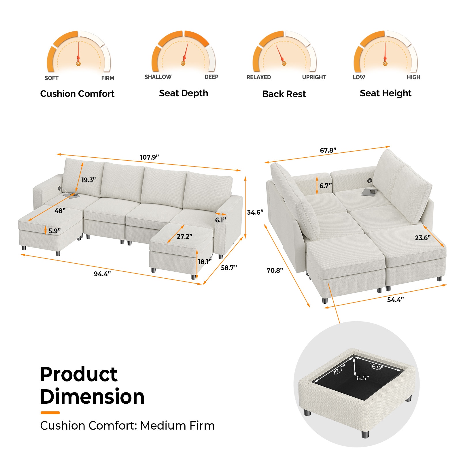 Winado LO14417+18+30+1A4B2C Sofas-Loveseats - View #3