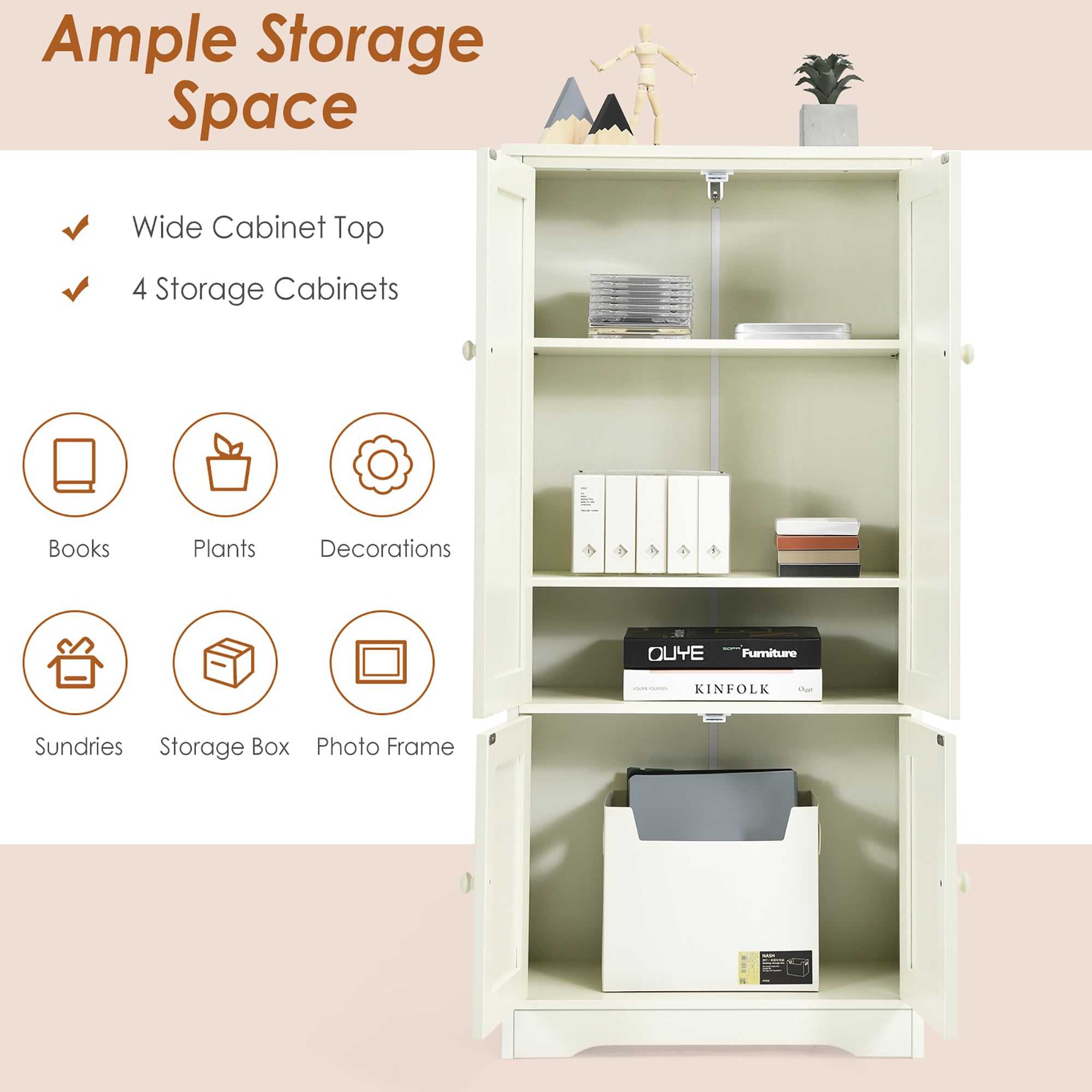 Costway SXL00075 Utility-Storage-Cabinets - View #4