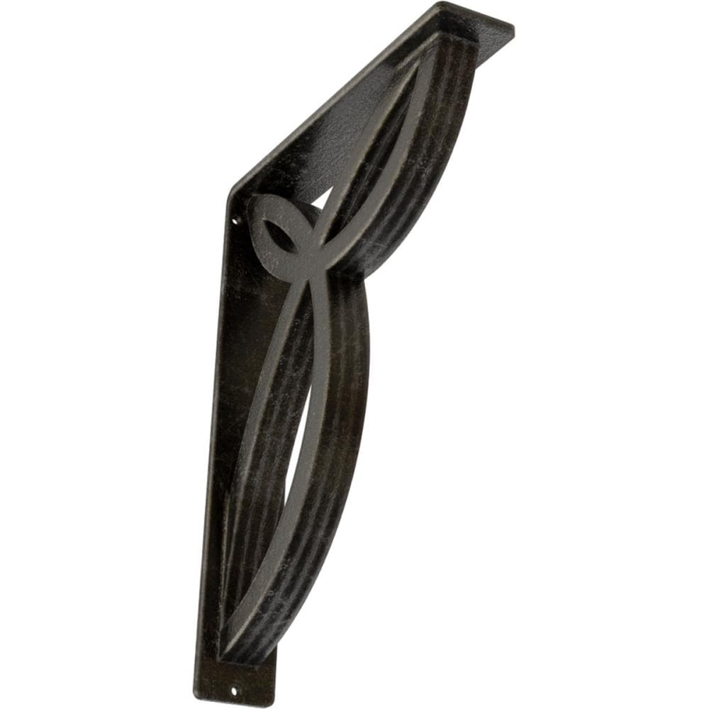 Ekena Millwork BKTM02X10X12TVEAWS Versailles 10-in x 2-in x 12-in Gray Wrought iron Countertop support bracket