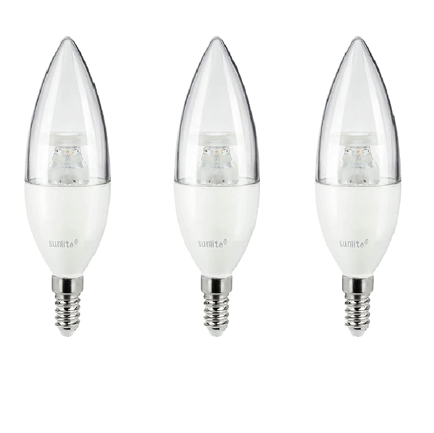 Manieren Uitverkoop Draad Sunlite 40-Watt EQ B10 Warm White European Base (e-14) Dimmable LED Candle  Bulb (3-Pack) in the Decorative Light Bulbs department at Lowes.com