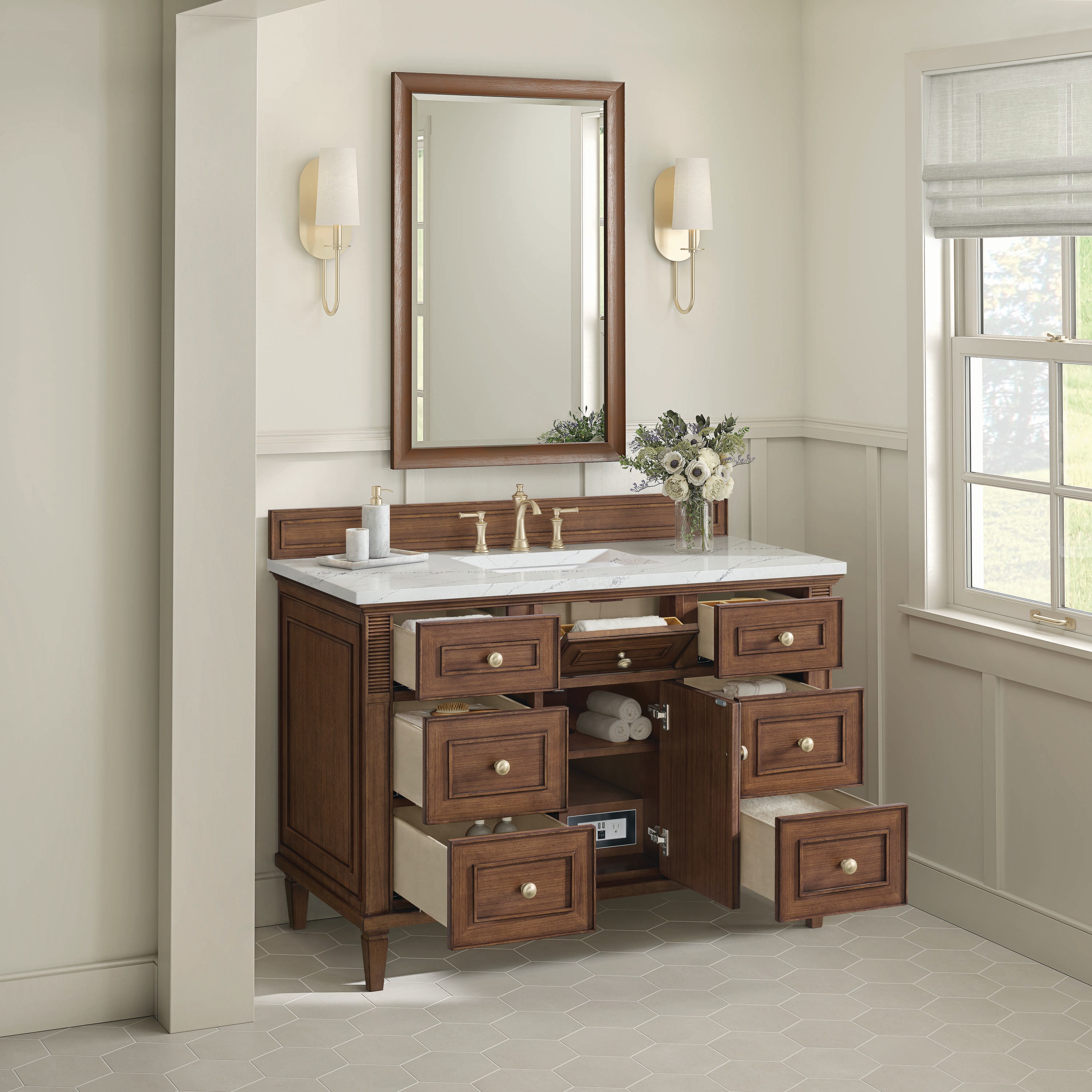 James Martin Vanities 424-V48-WLT-3ENC Bath-Vanity-Combo - View #4