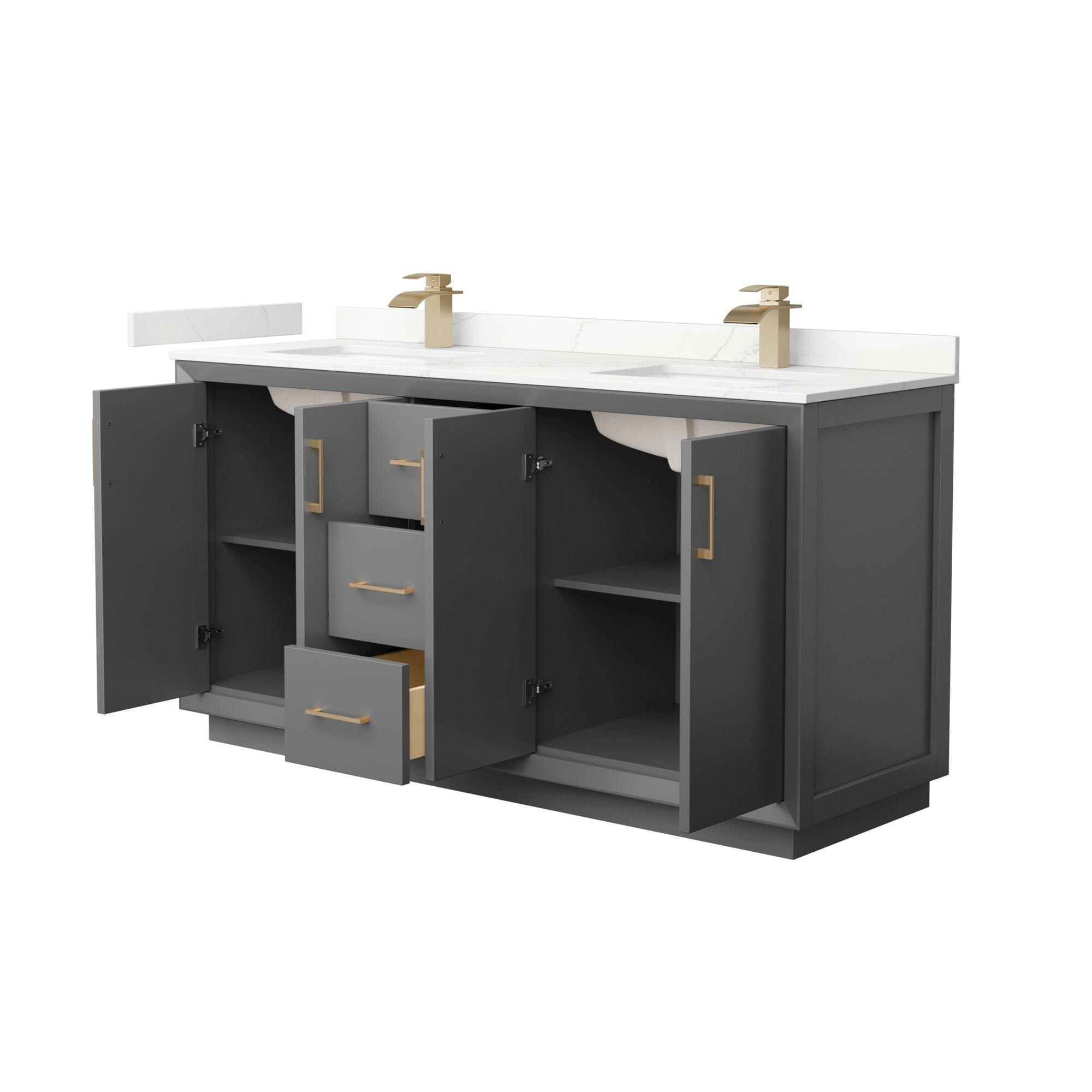 Wyndham Collection WCF414166DGZGTUNSMXX Bath-Vanity-Combo - View #2