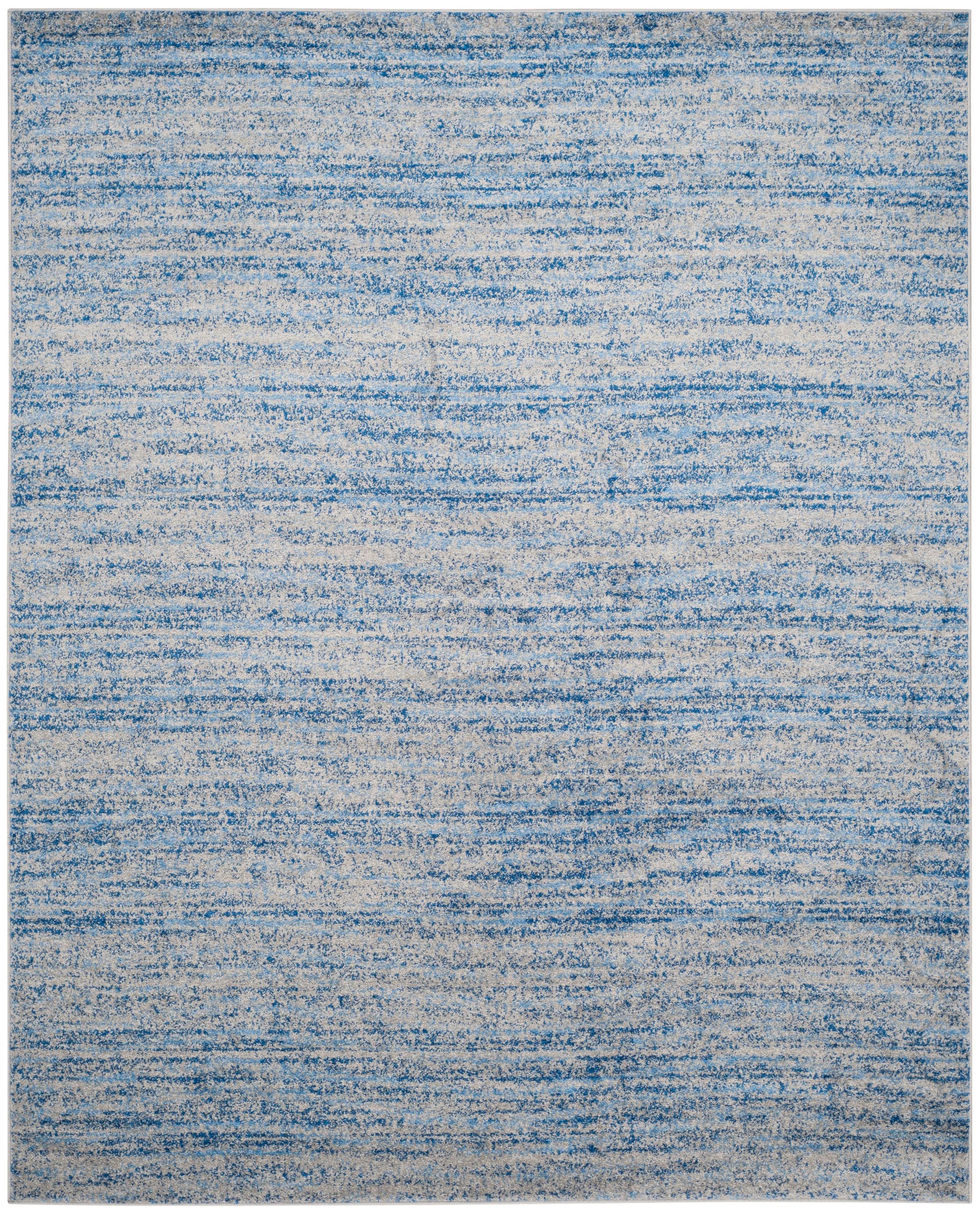 Safavieh ADR117D-9 Adirondack Lorenzo 9 x 12 (ft) Loomed Polypropylene Blue/Silver Rectangular Indoor Distressed/Overdyed Industrial Area rug