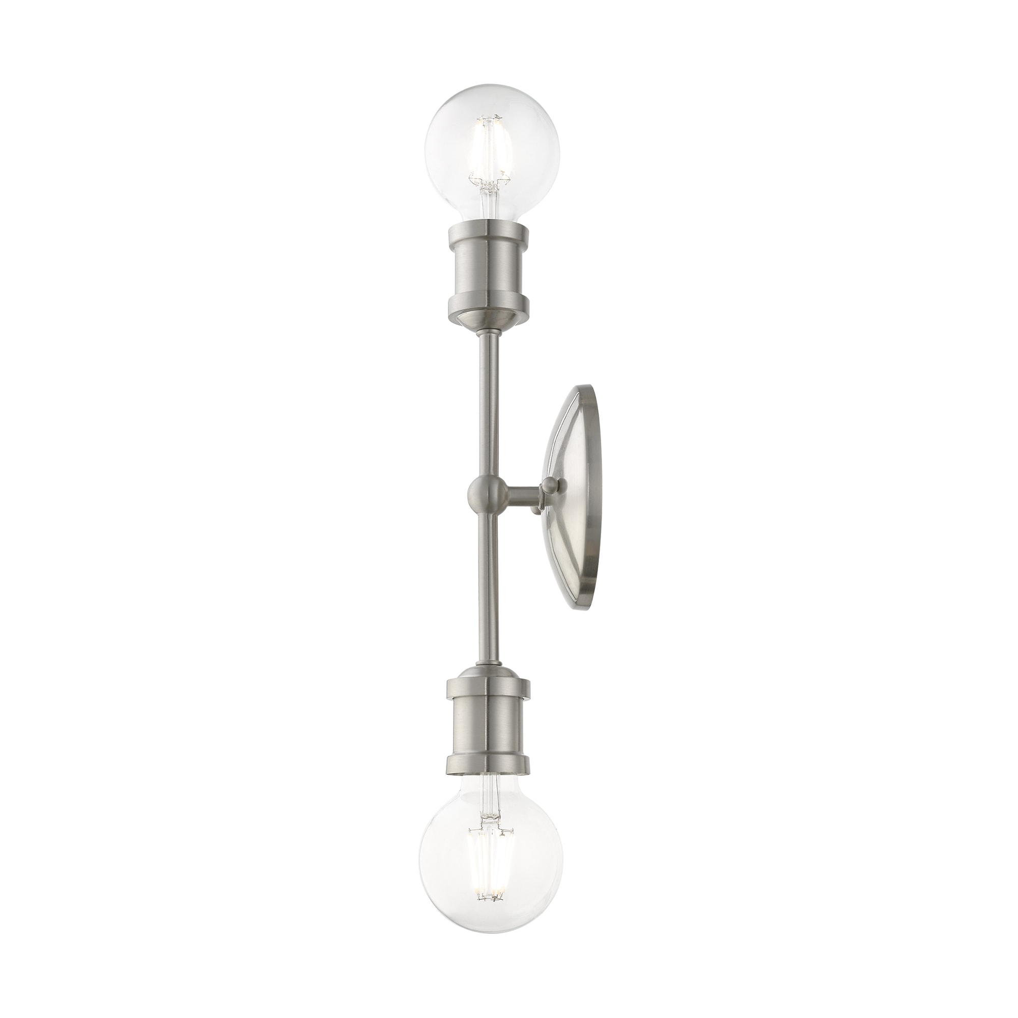 Lansdale Brushed Nickel 12" Contemporary Vanity Light