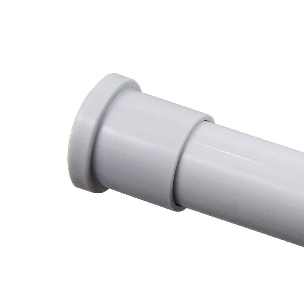 Style Selections 24-in to 40-in White Tension Single Straight Adjustable Shower Curtain Rod