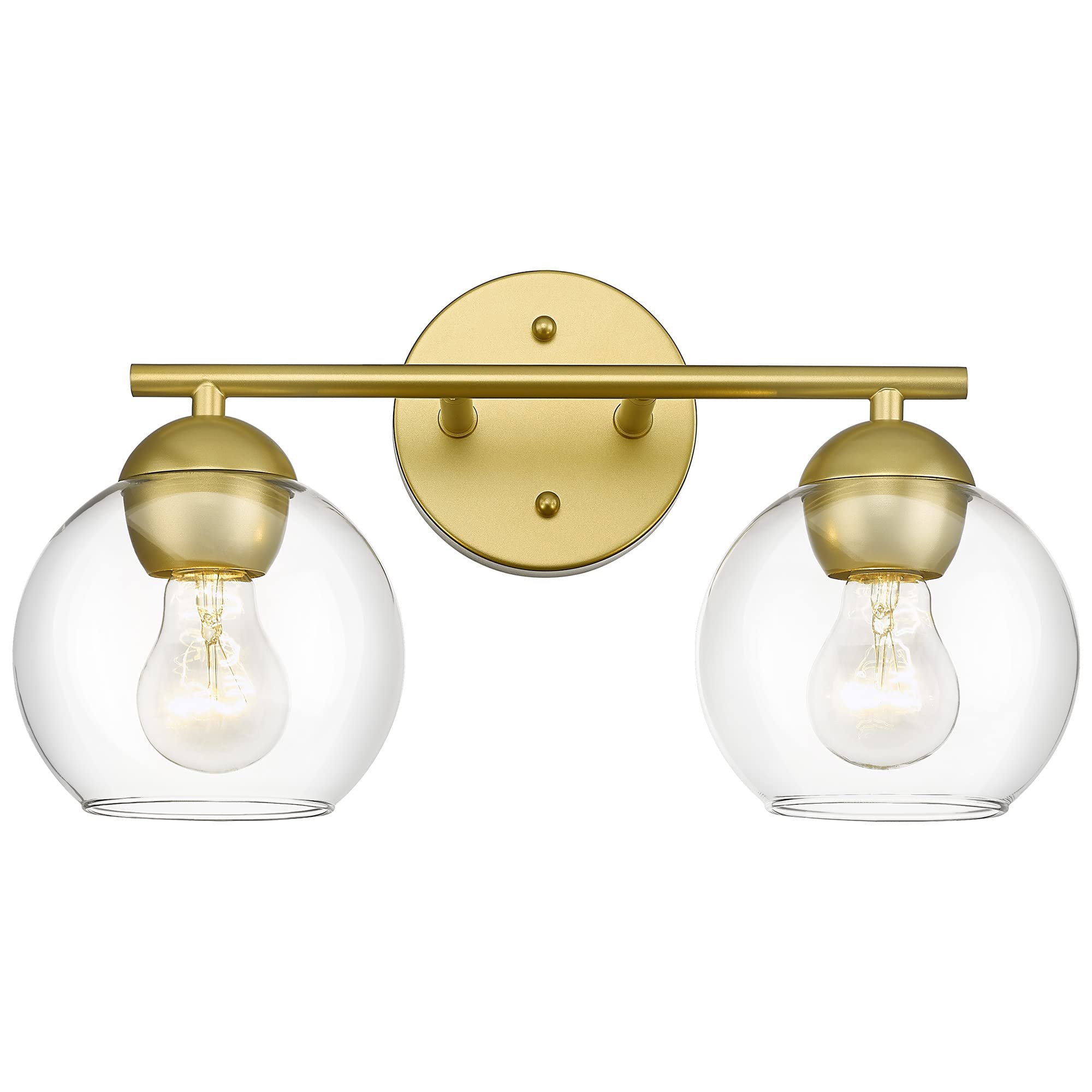 LTMATE LSVL114-GD-2DM JAZAVA 15.63-in 2 -Light Gold Modern/contemporary Vanity light