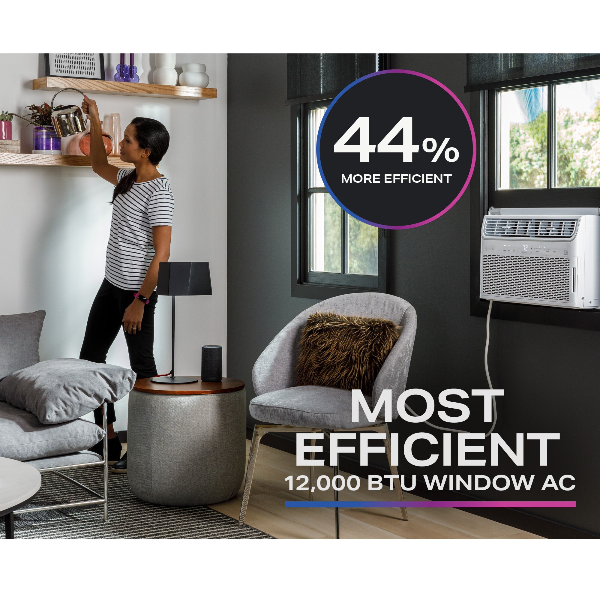 GE Inverter Large Room Window Air Conditioner , Remote Included ( 115-Volt , 12000-BTU ) ENERGY STAR Certified