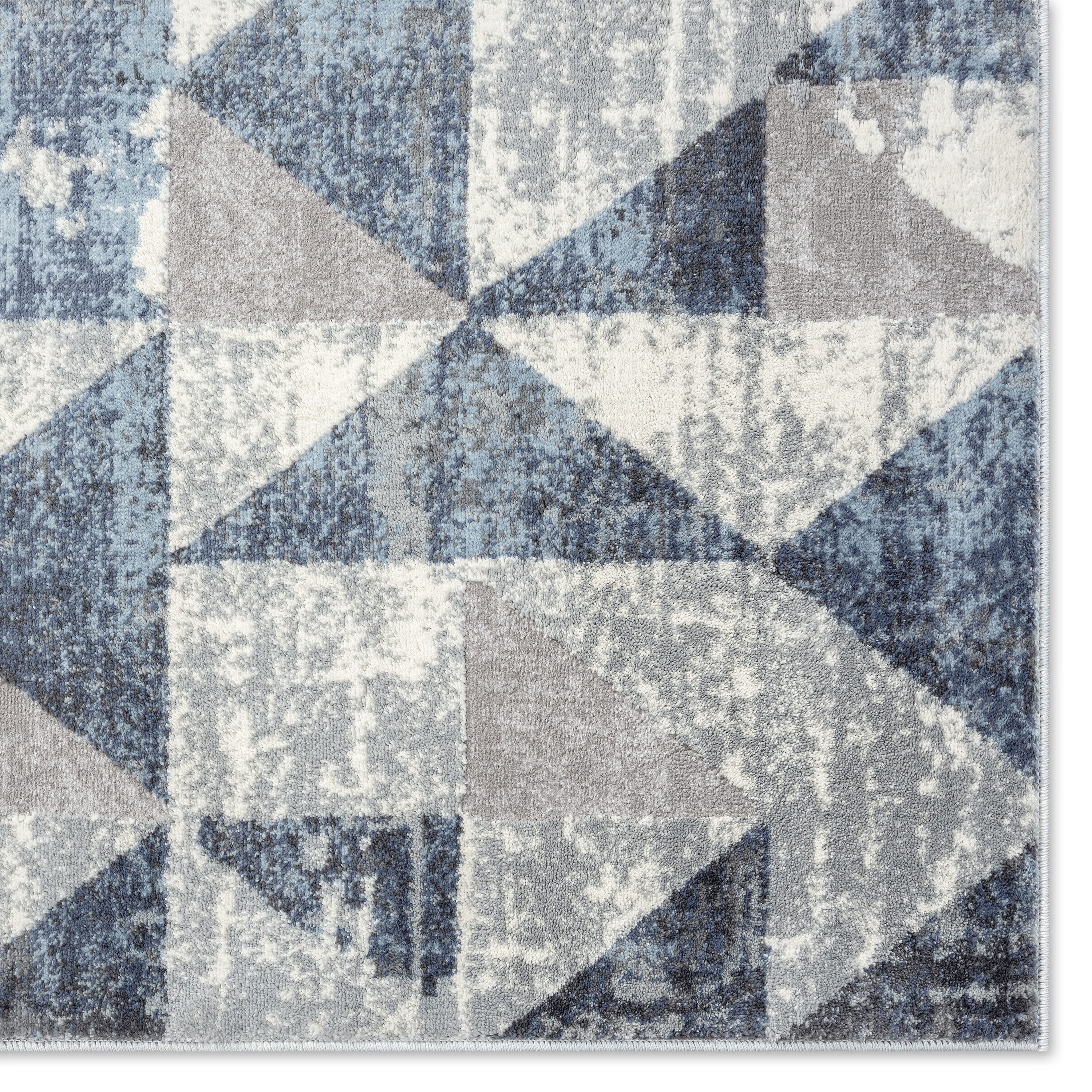 Home Dynamix Miranda Patrice 8 X 10 (ft) Grey/Blue Indoor Area Rug at