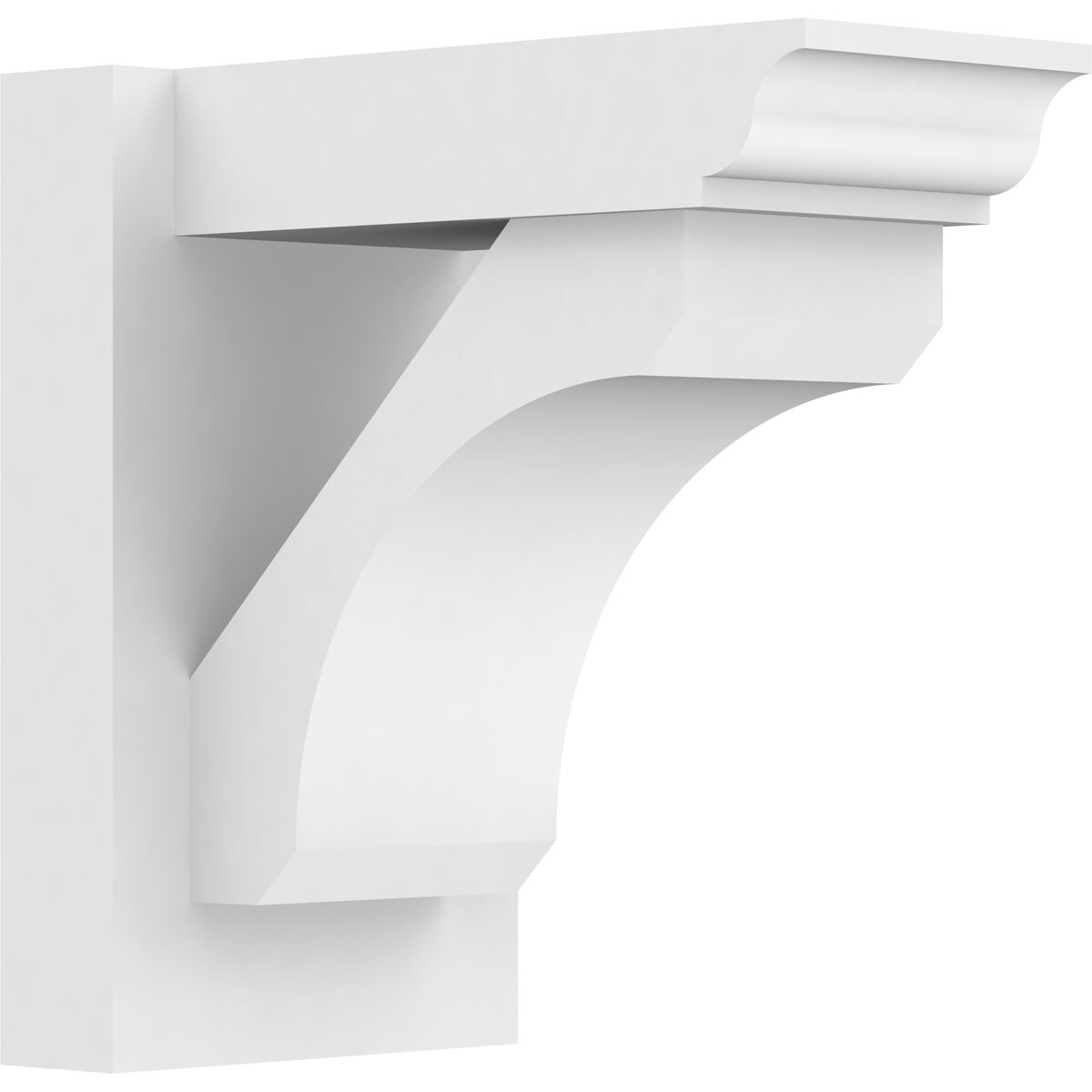 Ekena Millwork OUTP07X12X12LEC01 7-in W X 12-in D X 12-in H Legacy Architectural Grade PVC Outlooker with Traditional Ends