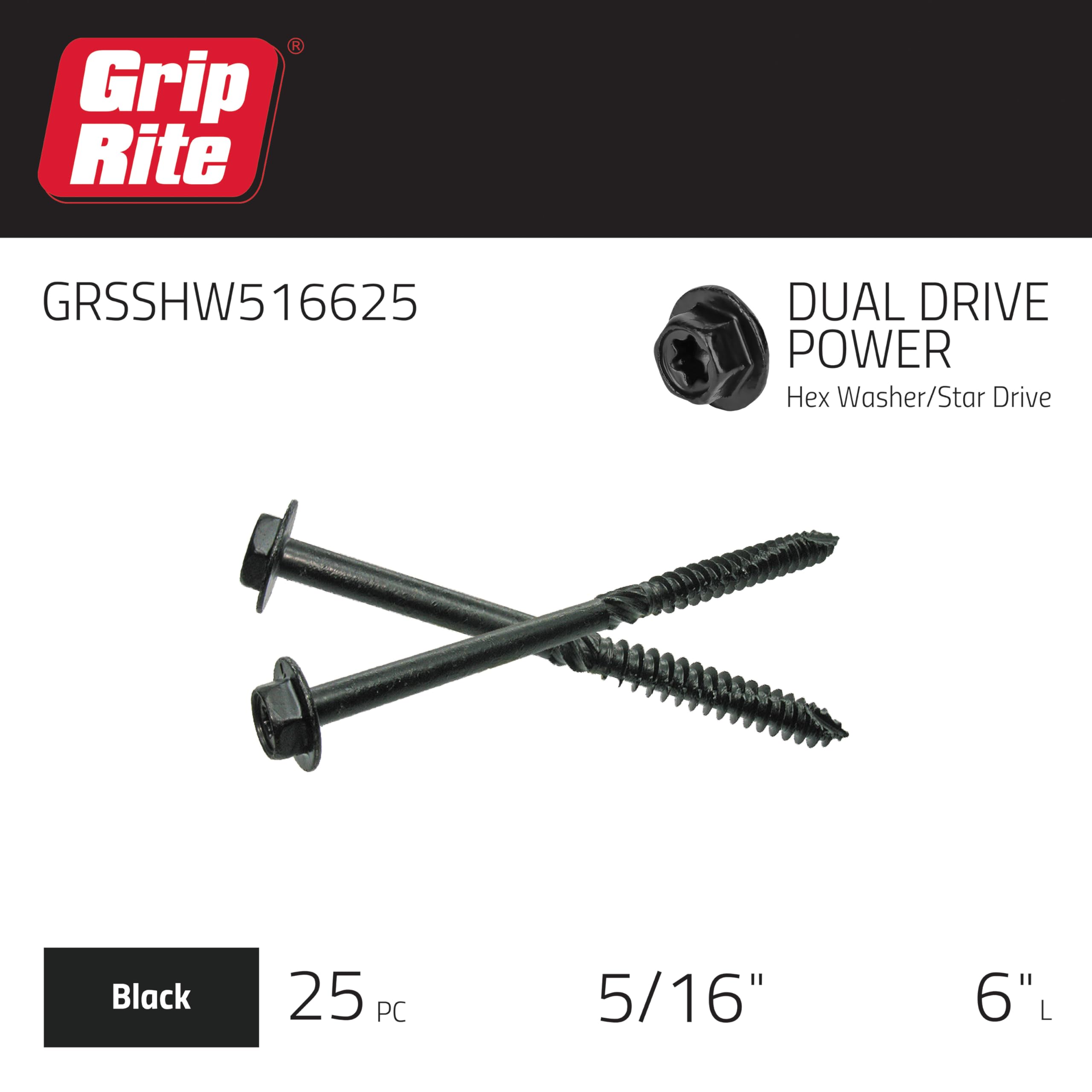 Grip-Rite GRSSHW516625 Lag-Screws - View #2