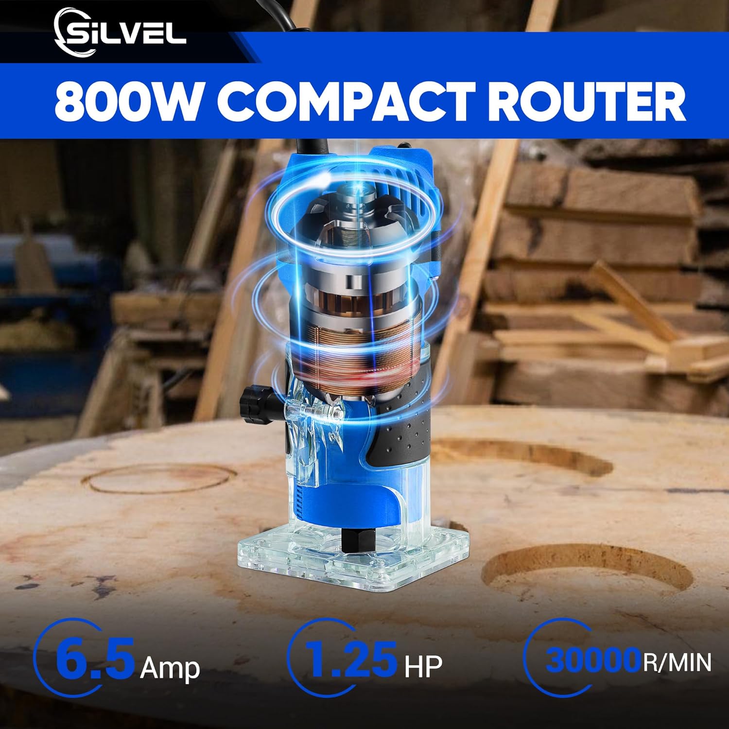 Silvel KF370013-03-BLUE Router-Bit-Sets - View #4