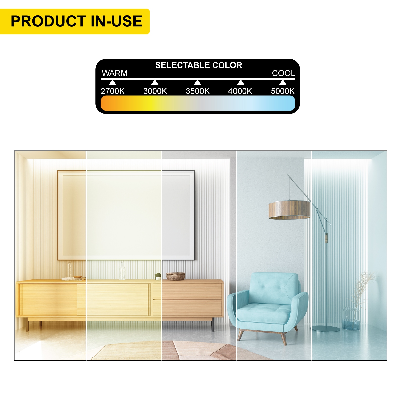NUWATT NW-P-SQDL36W5CTWH12P Led-Retrofit-Downlight - View #5
