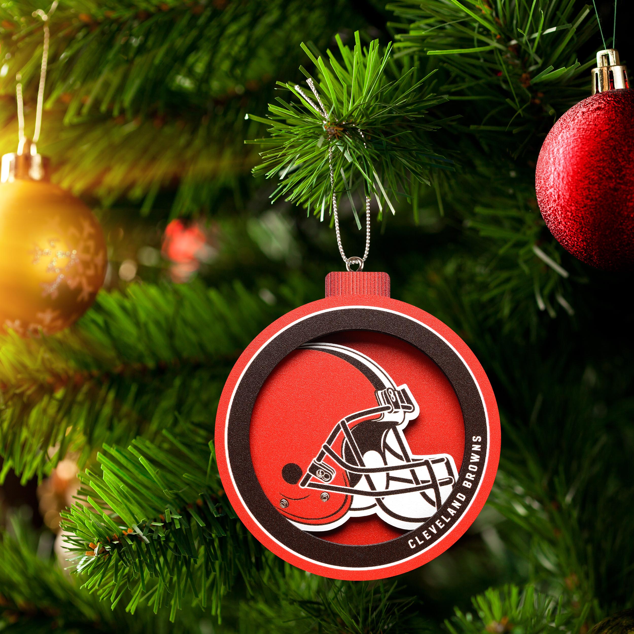 Cleveland Browns Multicolor Christmas Ornament - SWIT Sports