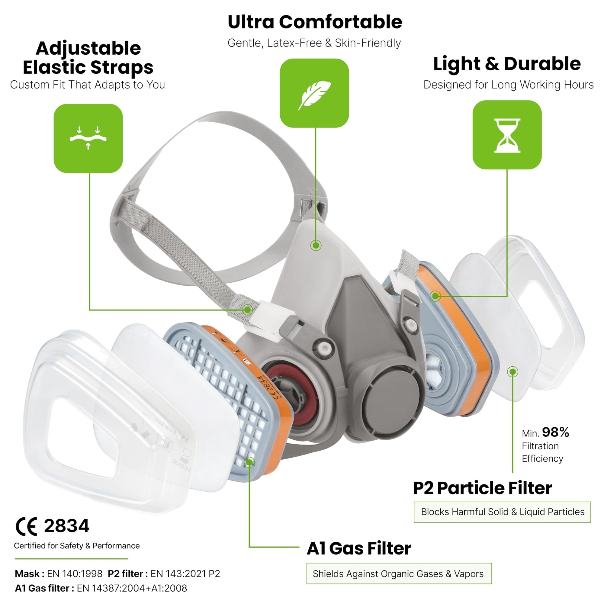 Numhew NHBEN385654 respirators - View #2