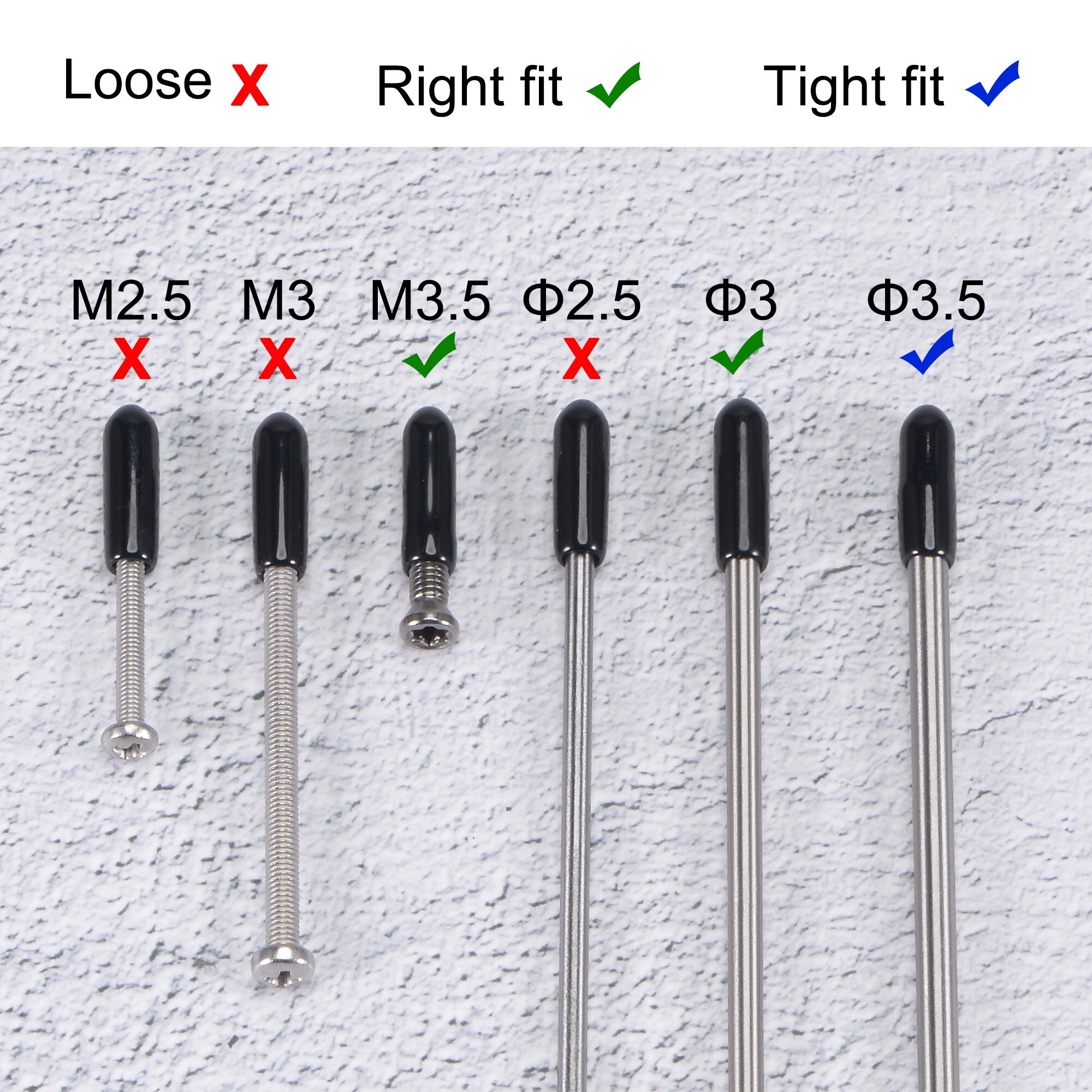 Unique Bargains S26010903UX1698 End-Caps-Screw-Protectors - View #6