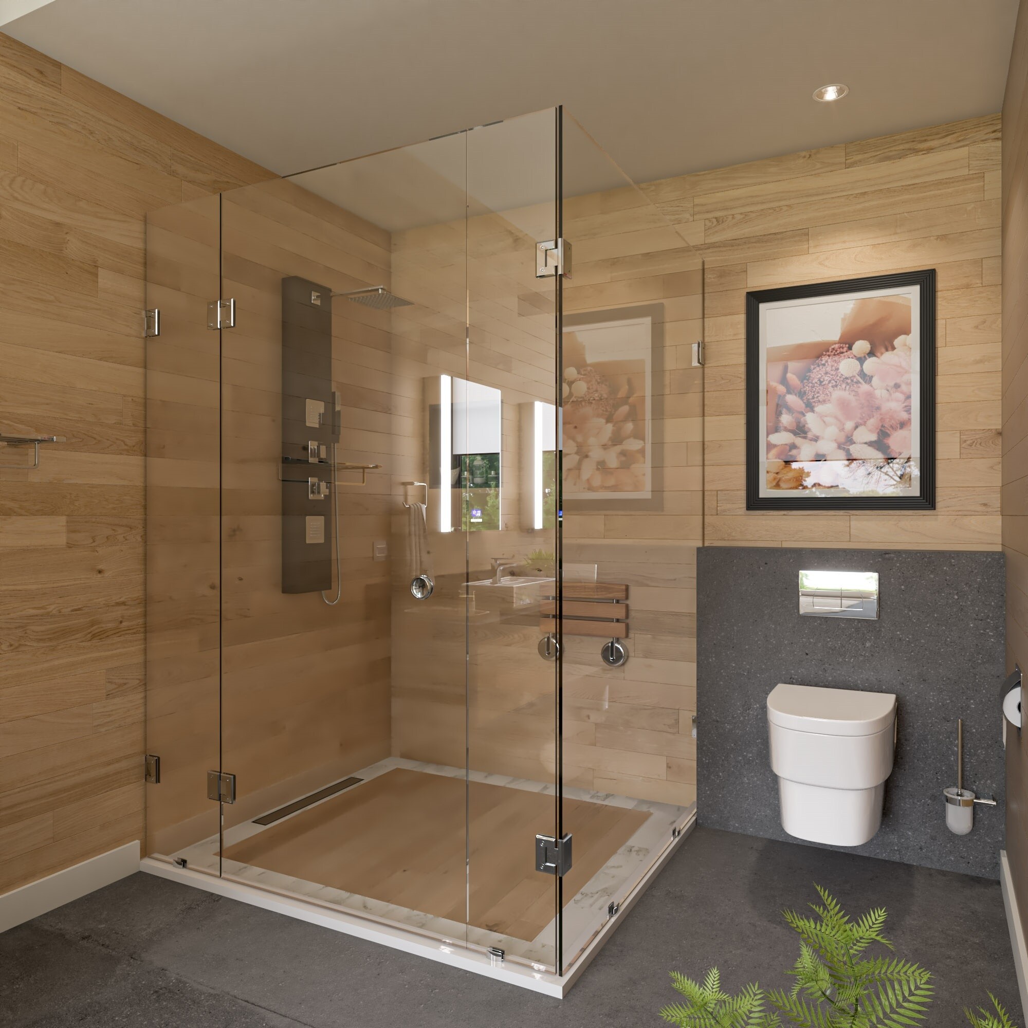 ALFI ABSP65B Showerhead-Bar-Panels - View #9