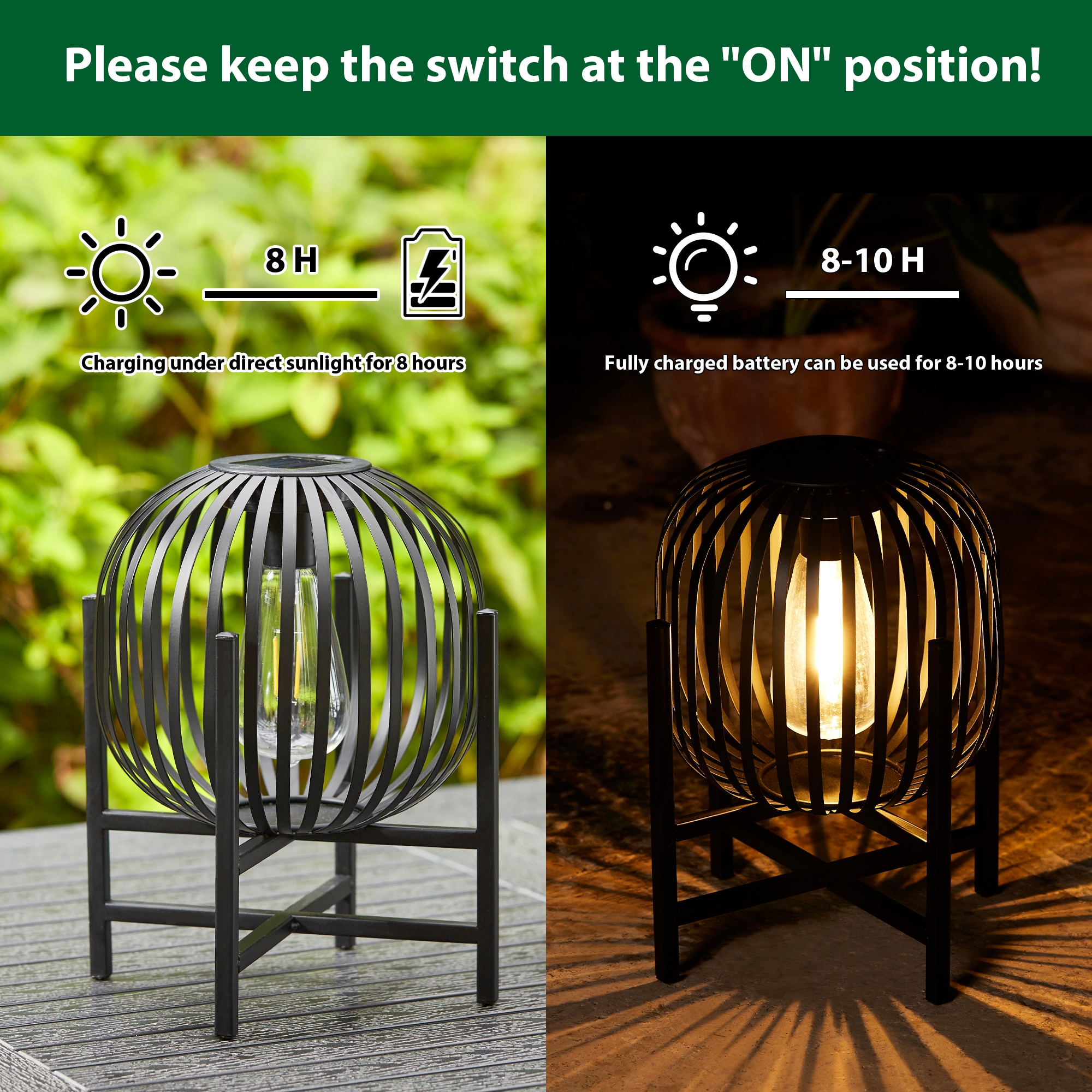 Glitzhome 2023300081 Outdoor-Decorative-Lanterns - View #9