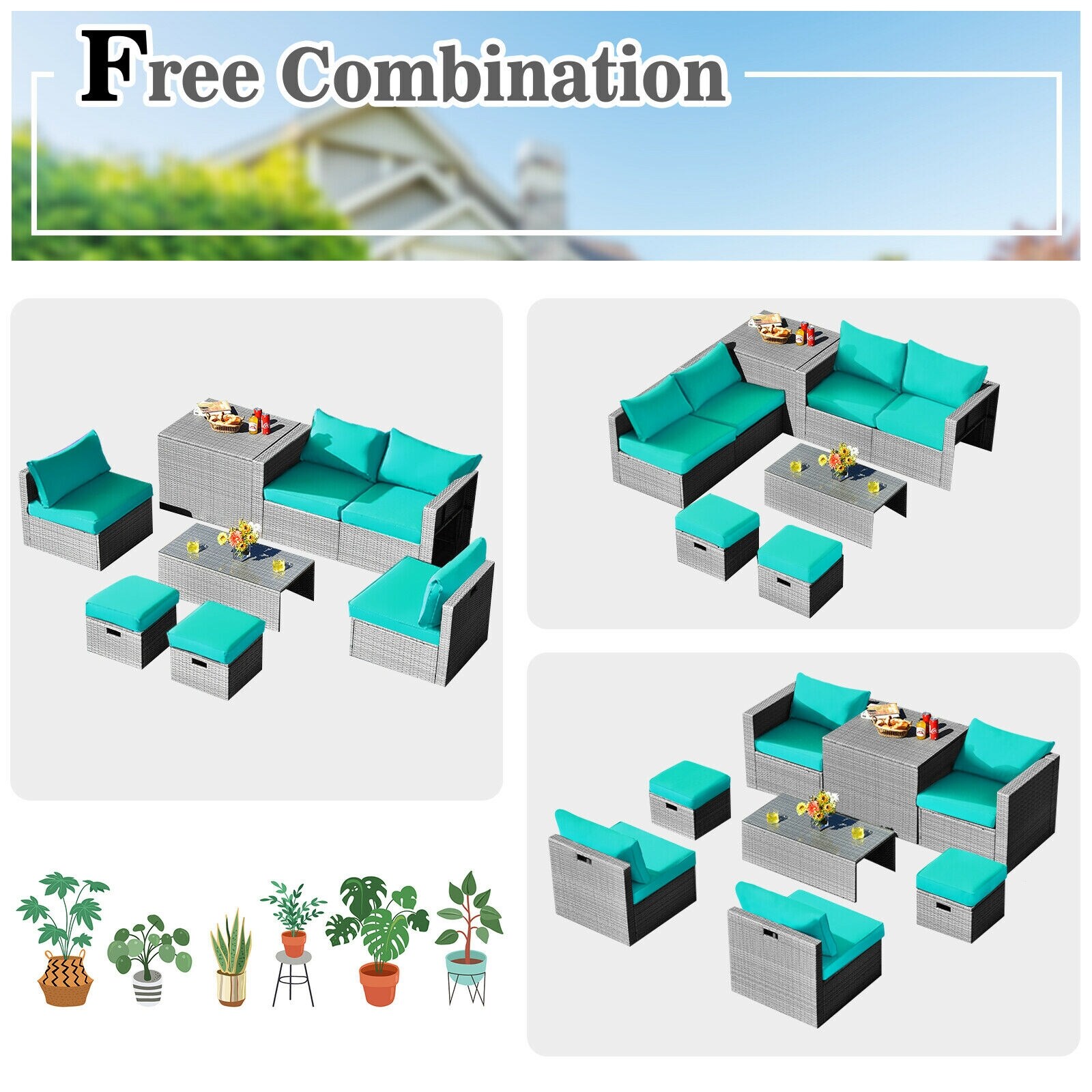 Volenca VOL-E6BKPD Patio-Sofas-Daybeds - View #6