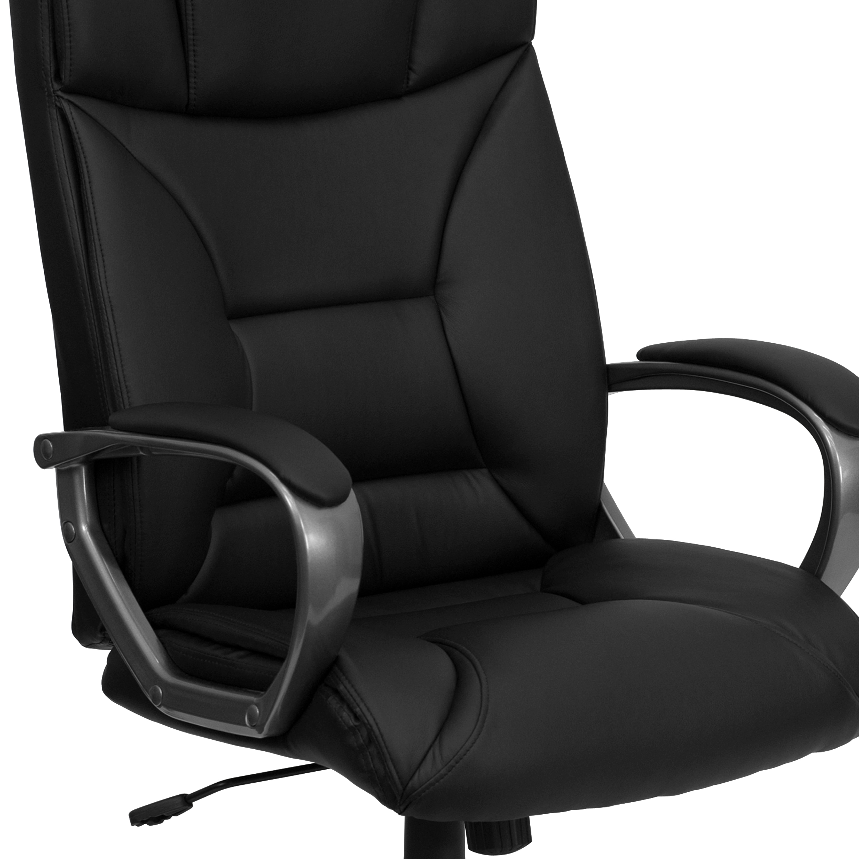 Ergonomic High Back Black LeatherSoft Swivel Executive Chair
