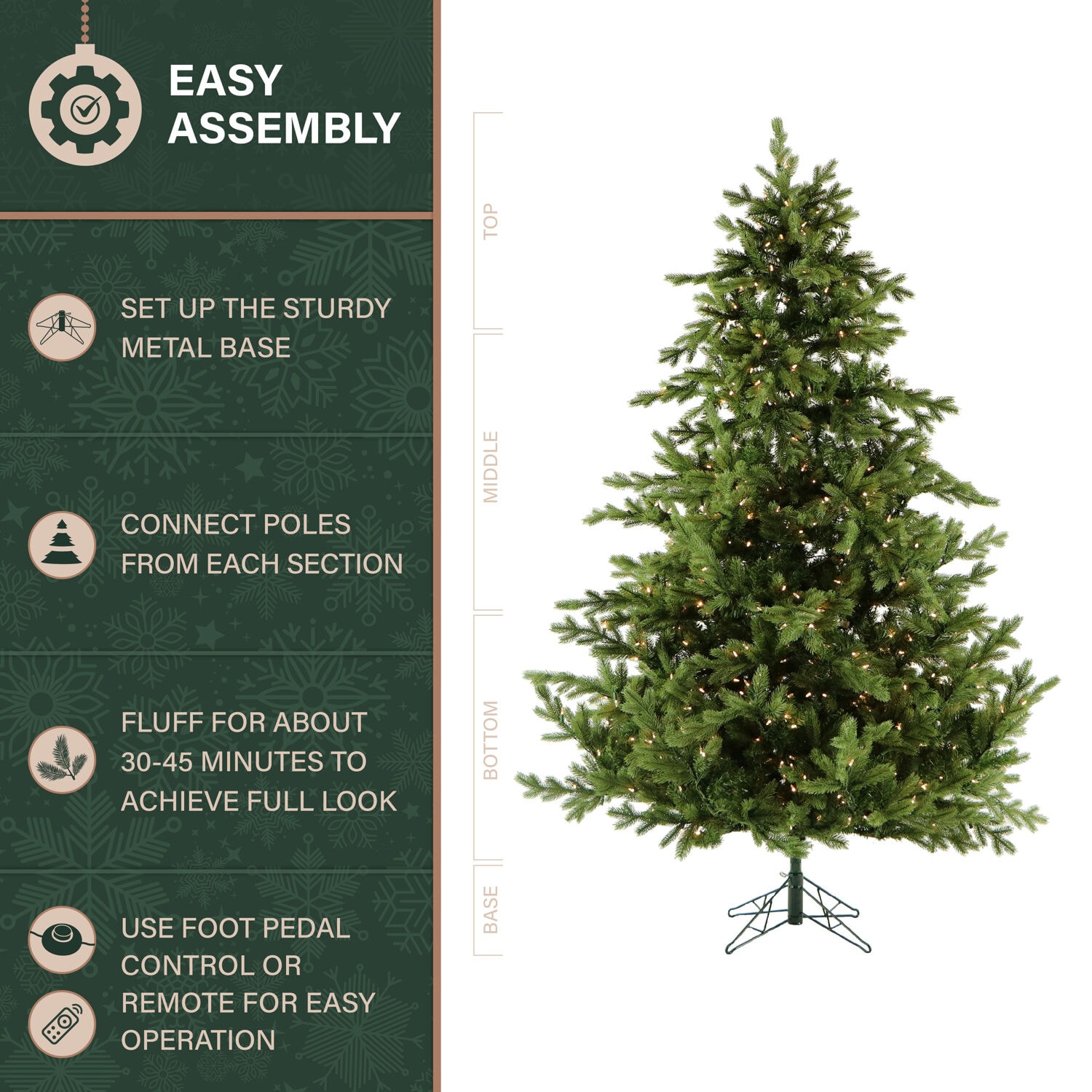 Fraser Hill Farm FFFX075-3GR Artificial-Christmas-Trees - View #5