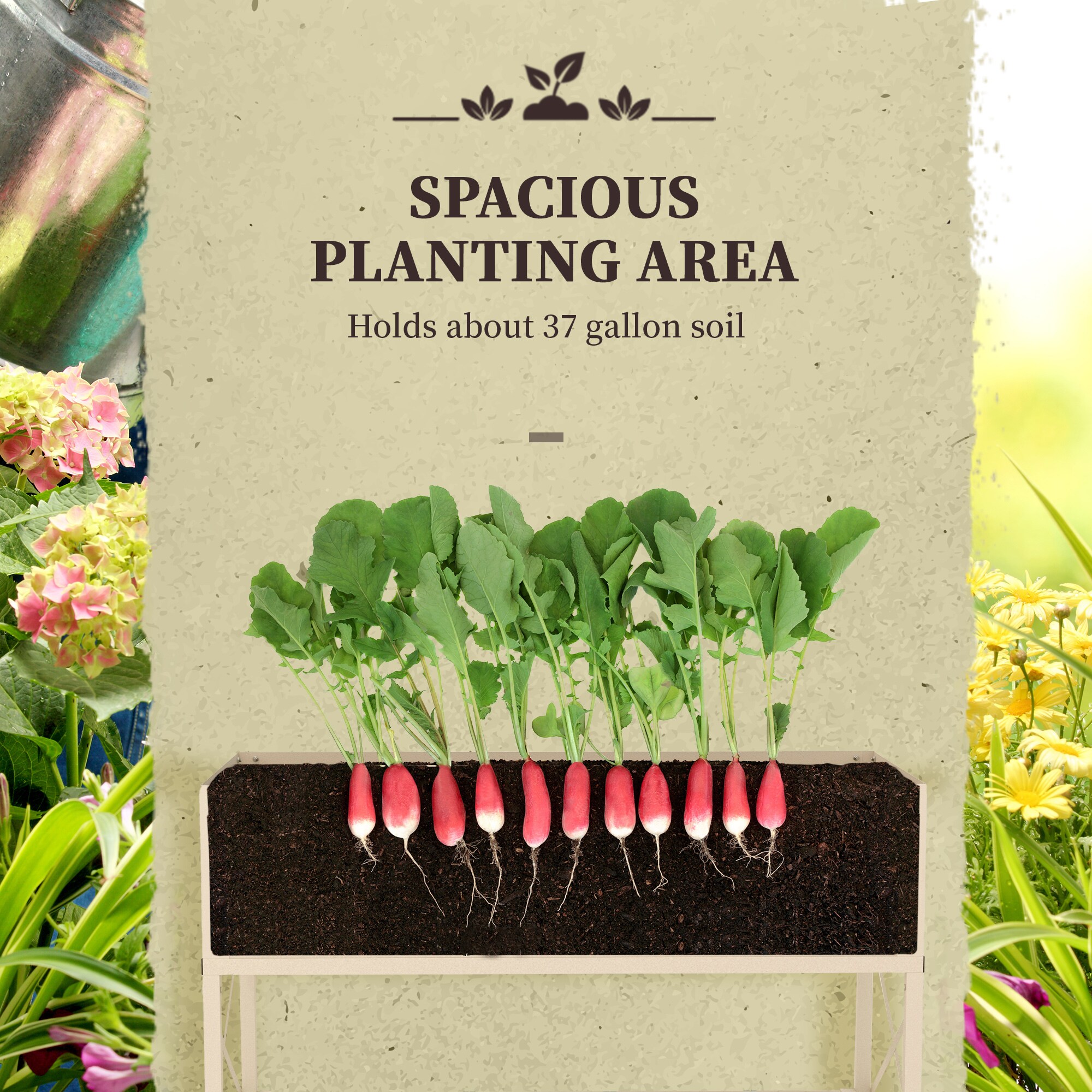 Outsunny 84H-032V00CW Raised-Planter-Boxes - View #4