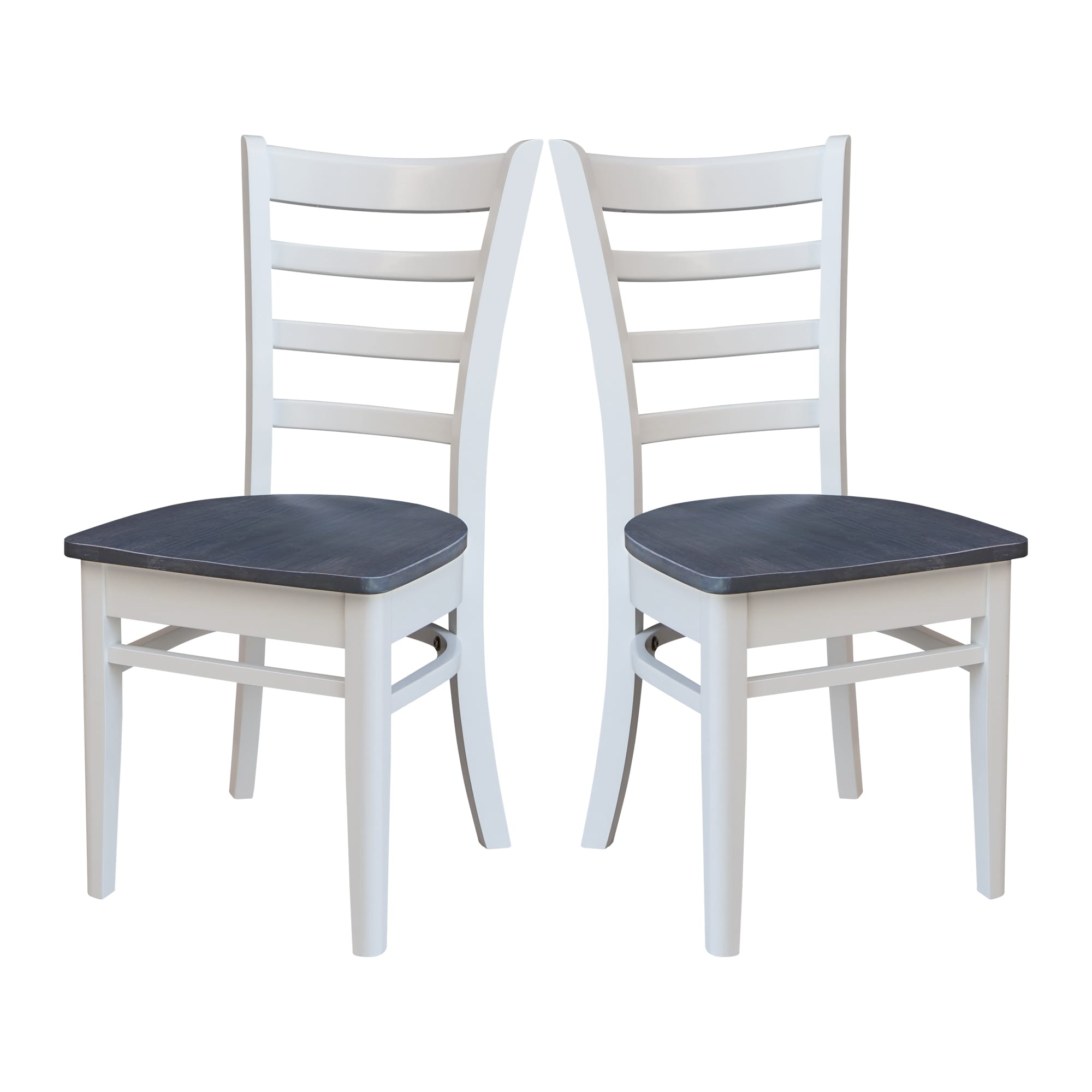 International Concepts C05-617P Set of 2 Traditional Dining Side Chair (Wood Frame)