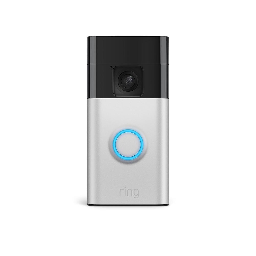 Ring Battery Doorbell with Head-to-Toe HD Video, Live View with Two-Way Talk, and Motion Detection & Alerts, Satin Nickel