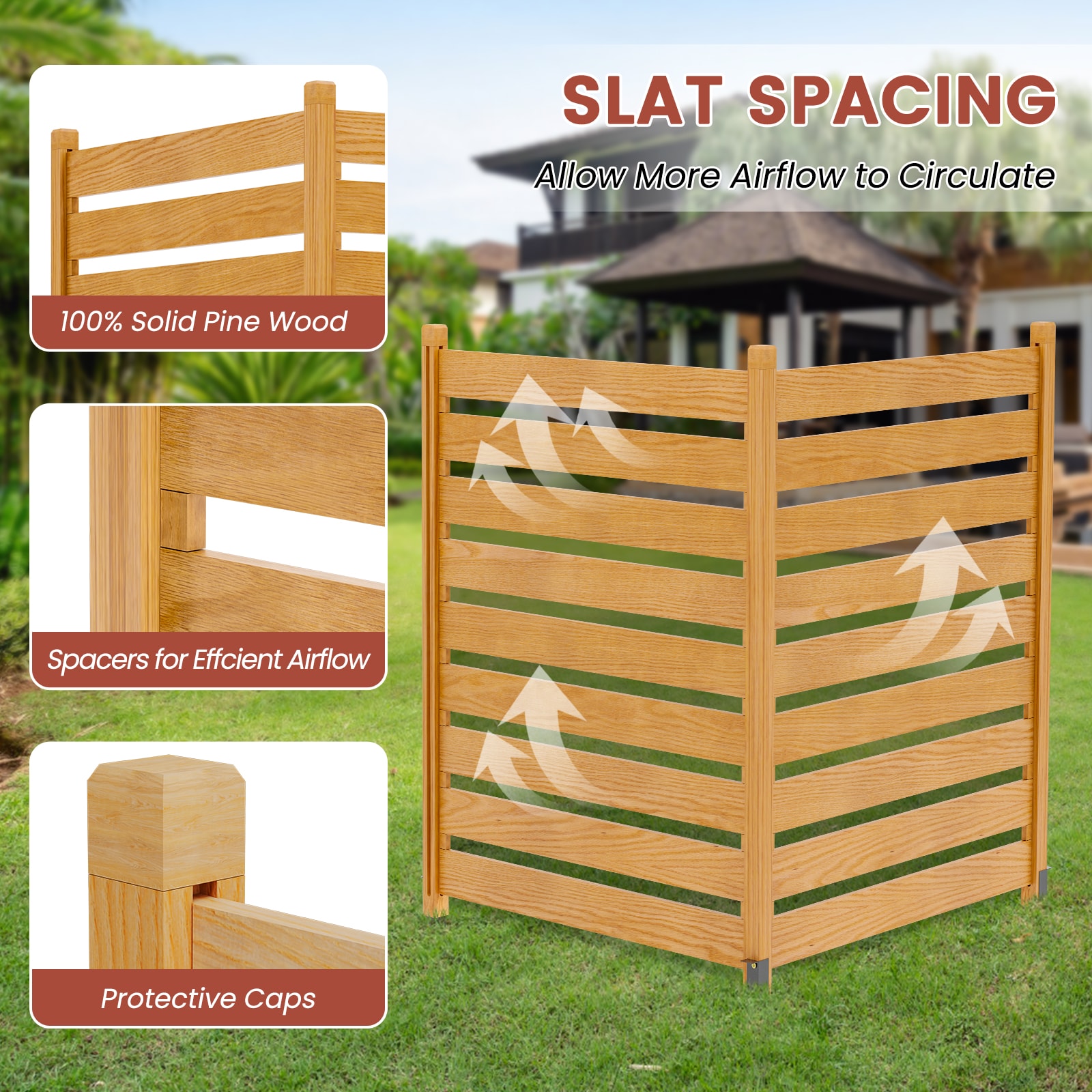 Esazn P1600232-PVC-S-LYU Outdoor-Privacy-Screen - View #4