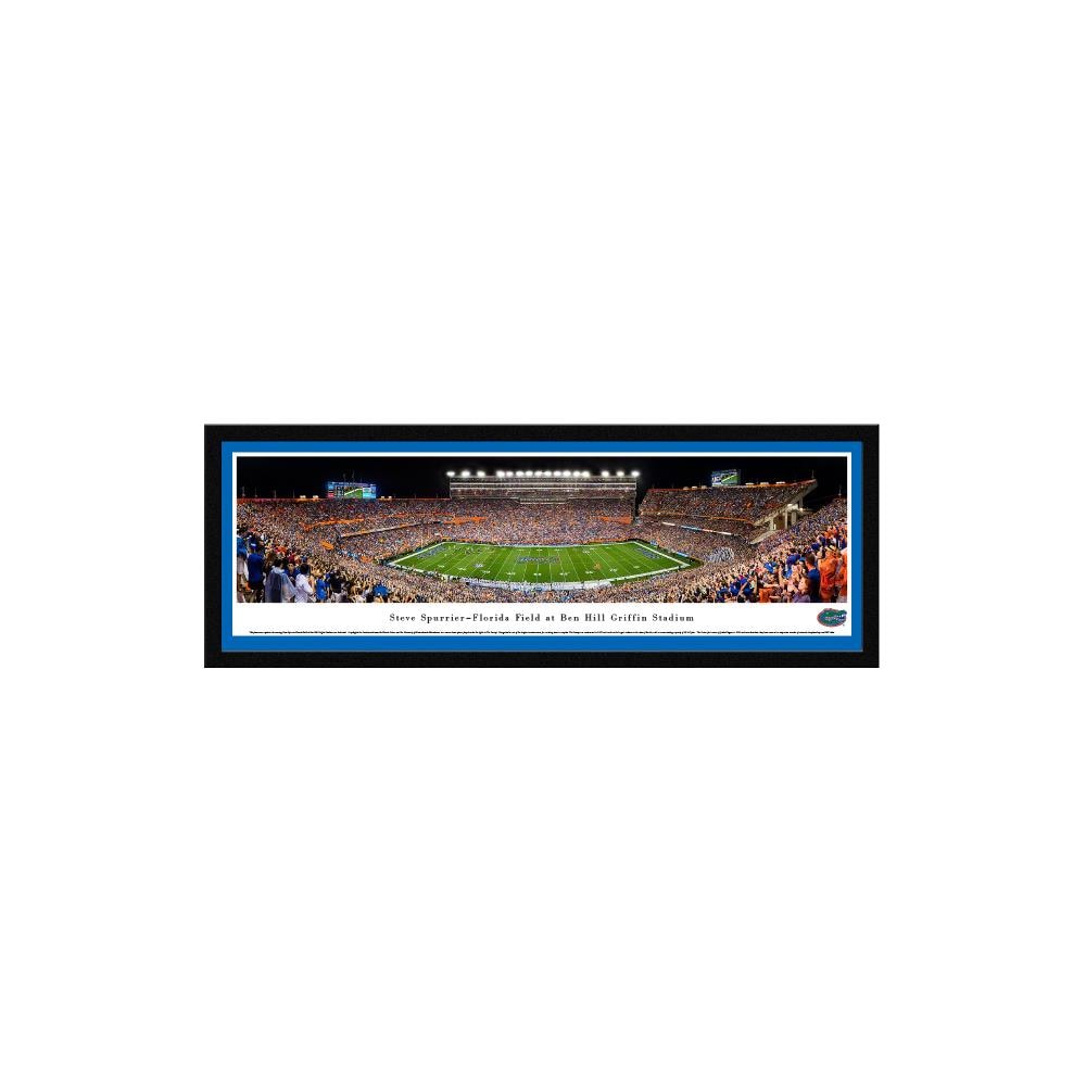 Blakeway Panoramas UFL4M Florida Gators James Blakeway Black Metal Framed 15.5-in H x 42-in W Sports Paper Print
