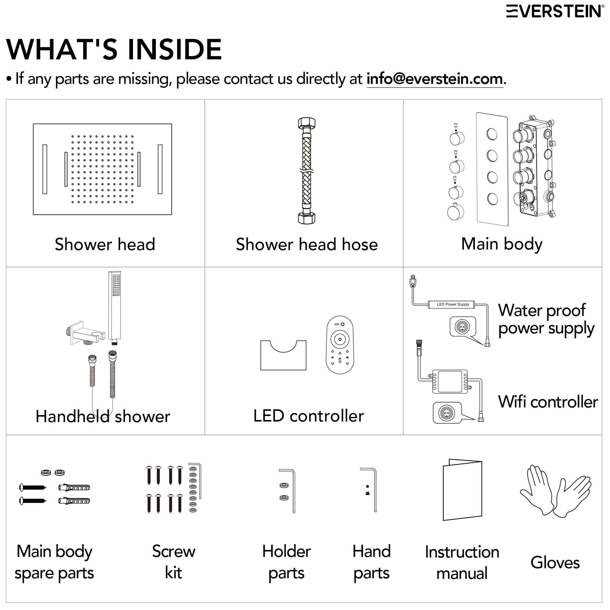 EVERSTEIN SFS-1024-GD Tub-Shower-Faucets - View #10