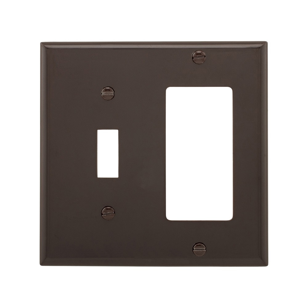 Eaton 5153B-BOX 2-Gang Standard Size Brown Nylon Indoor Blank/Toggle Wall Plate