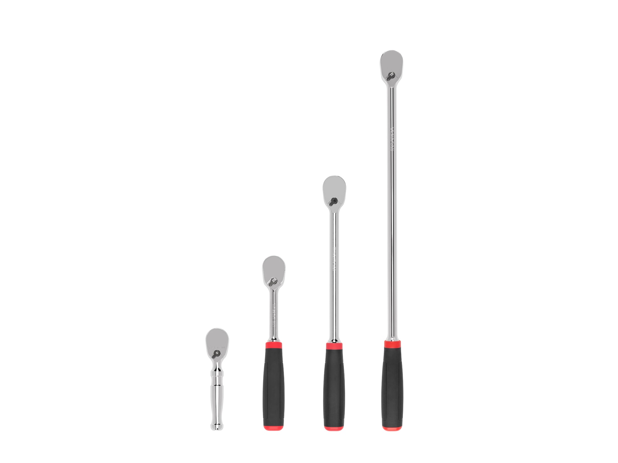 TEKTON SRH91008 4 -Piece 90 -Tooth 3/8-in Drive Comfort grip Handle Ratchet Set
