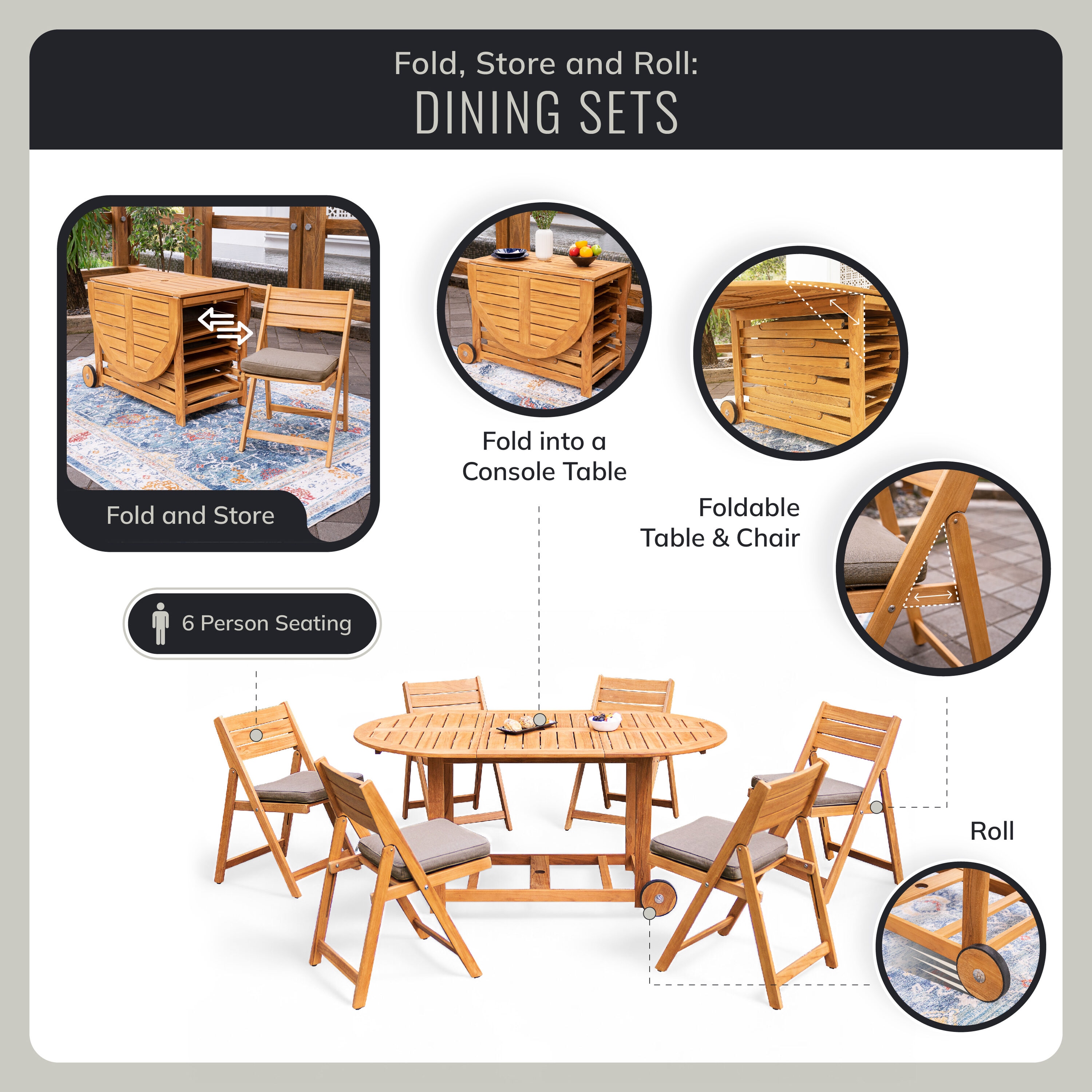 Cambridge Casual 610588-TW-XX-CS-XX Patio-Dining-Sets - View #3