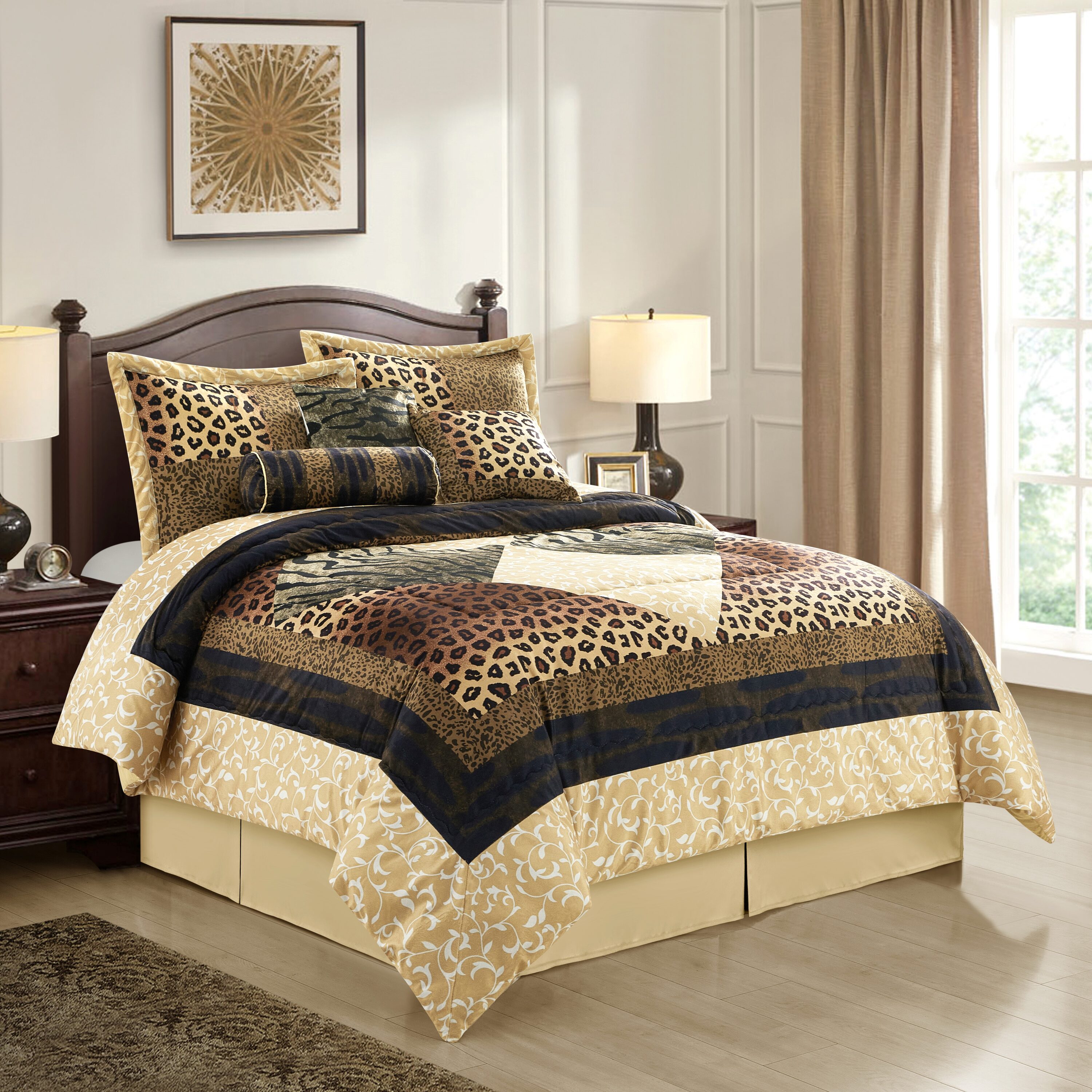 Nanshing 7 Piece Multi King Comforter Set In The Bedding Sets Department At 2618