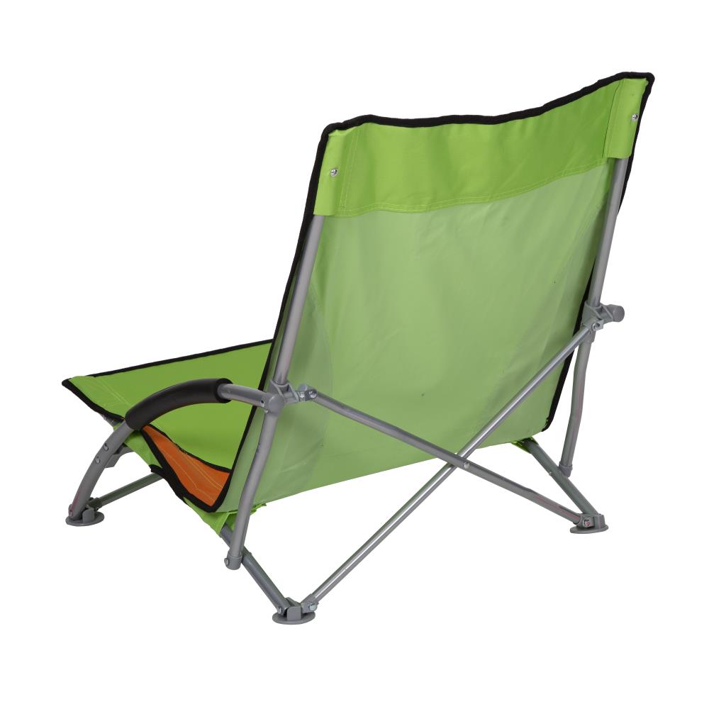 Stansport Stansport Low Profile Fold Up Chair Green Orange at