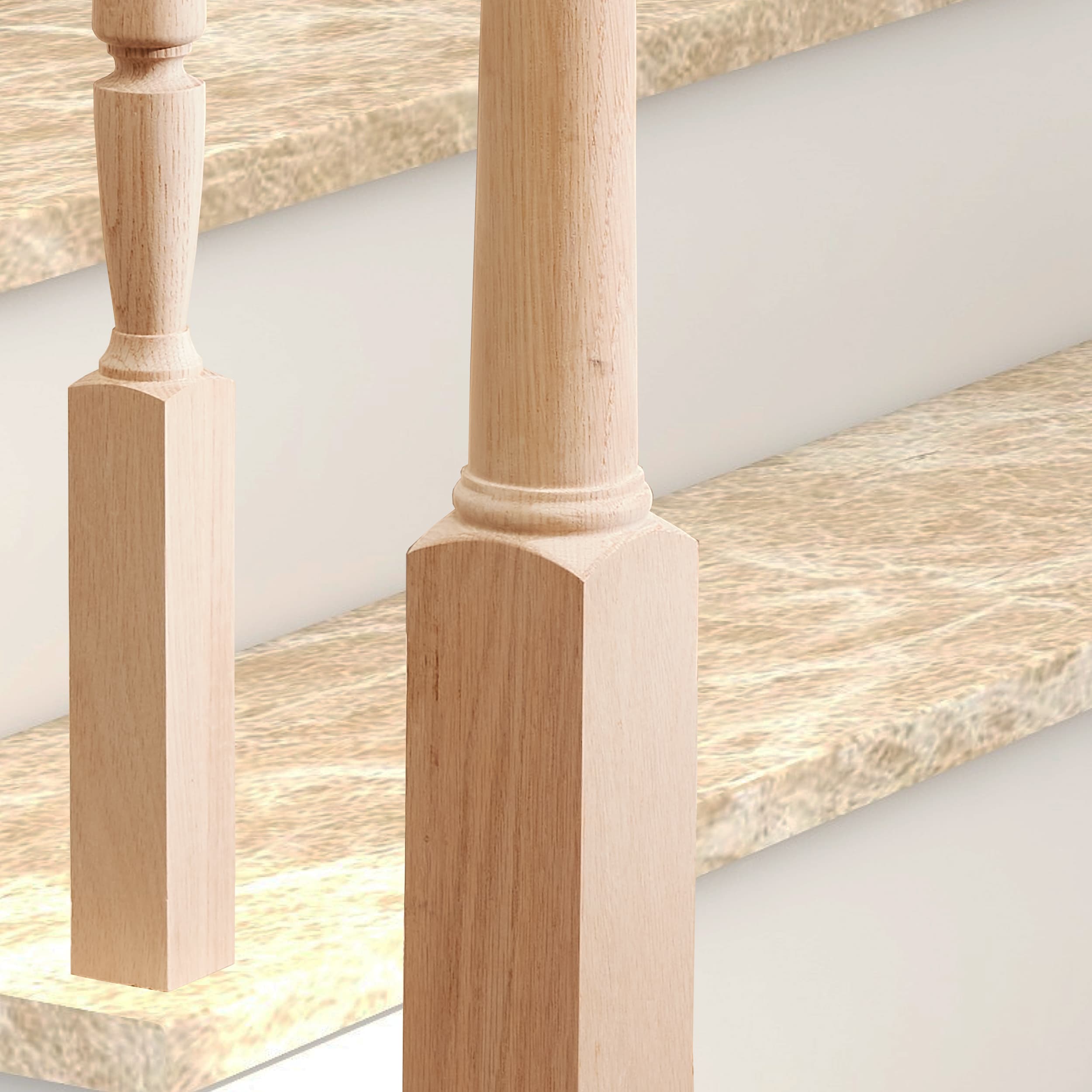 RELIABILT WG4040MT48OAK Interior-Stairpart-Newel-Posts - View #3