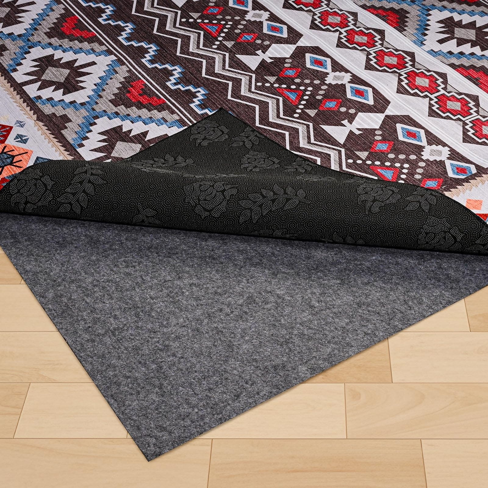 SenQWFa -  Waterproof Rug Pad 3x5 Foot Non Slip Felt Mat for Hardwood and All Floors Protects Car...