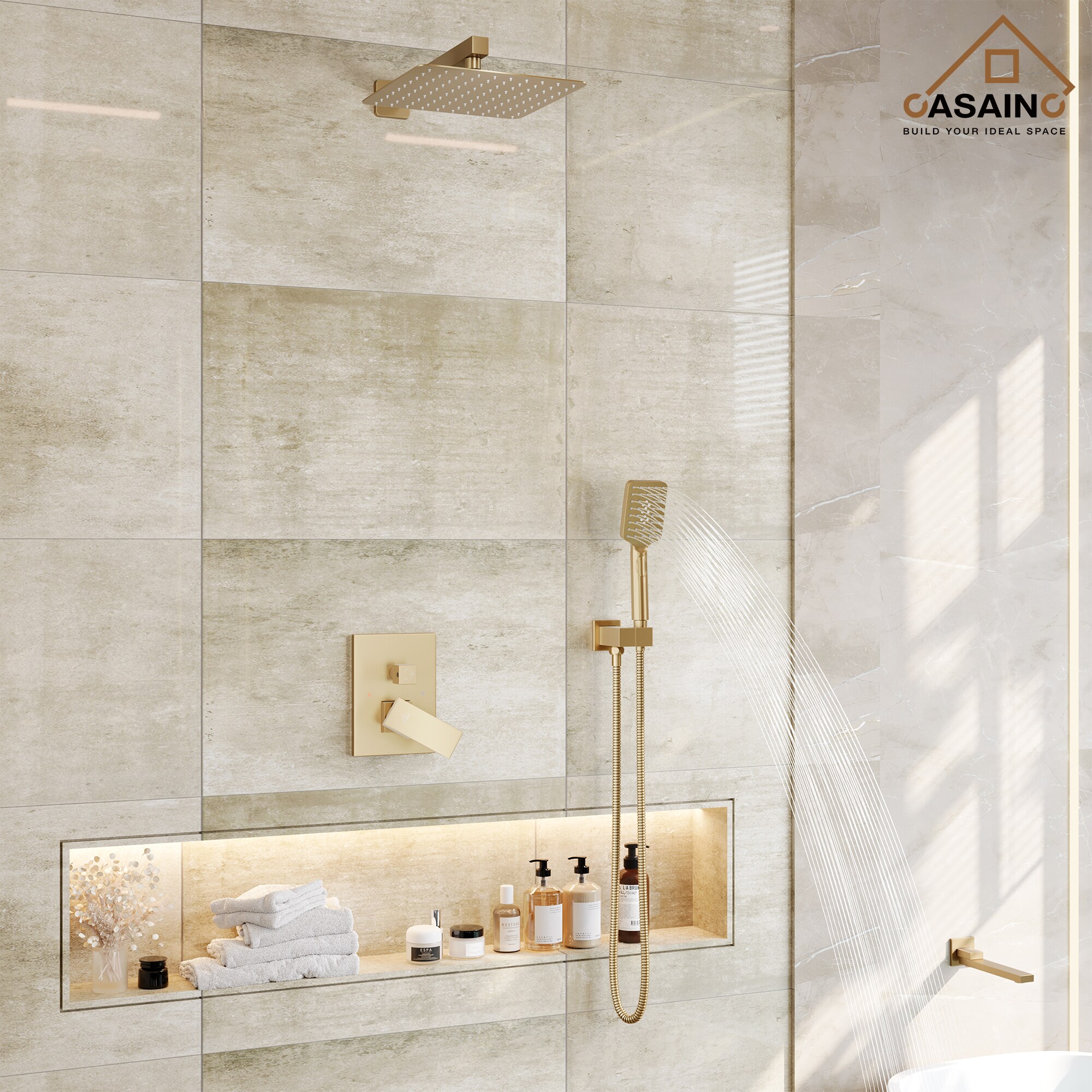 CASAINC WF-W98W03LSJ-12 Showerhead-Bar-Panels - View #6