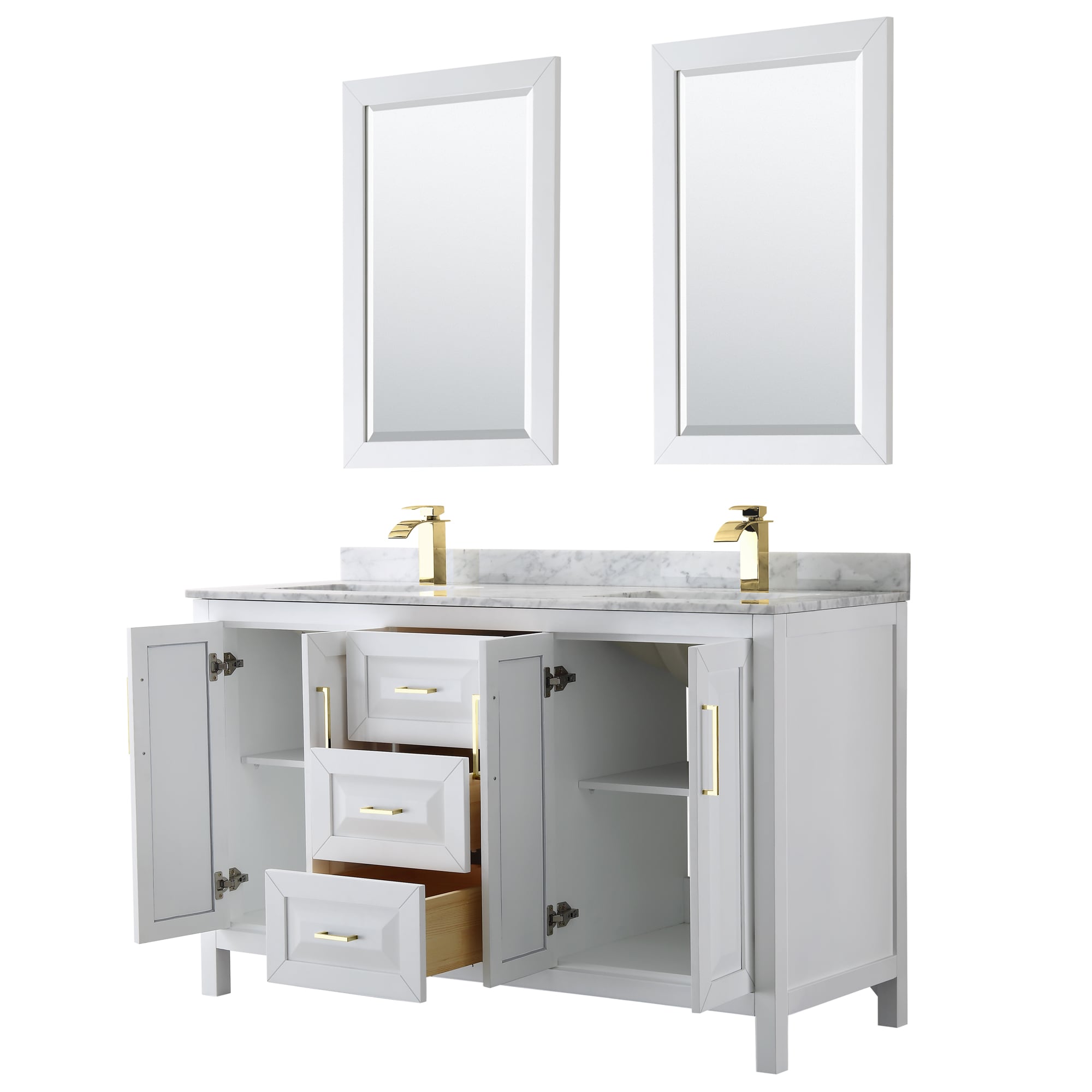 Wyndham Collection WCV252560DWGCMUNSM24 Bath-Vanity-Combo - View #2