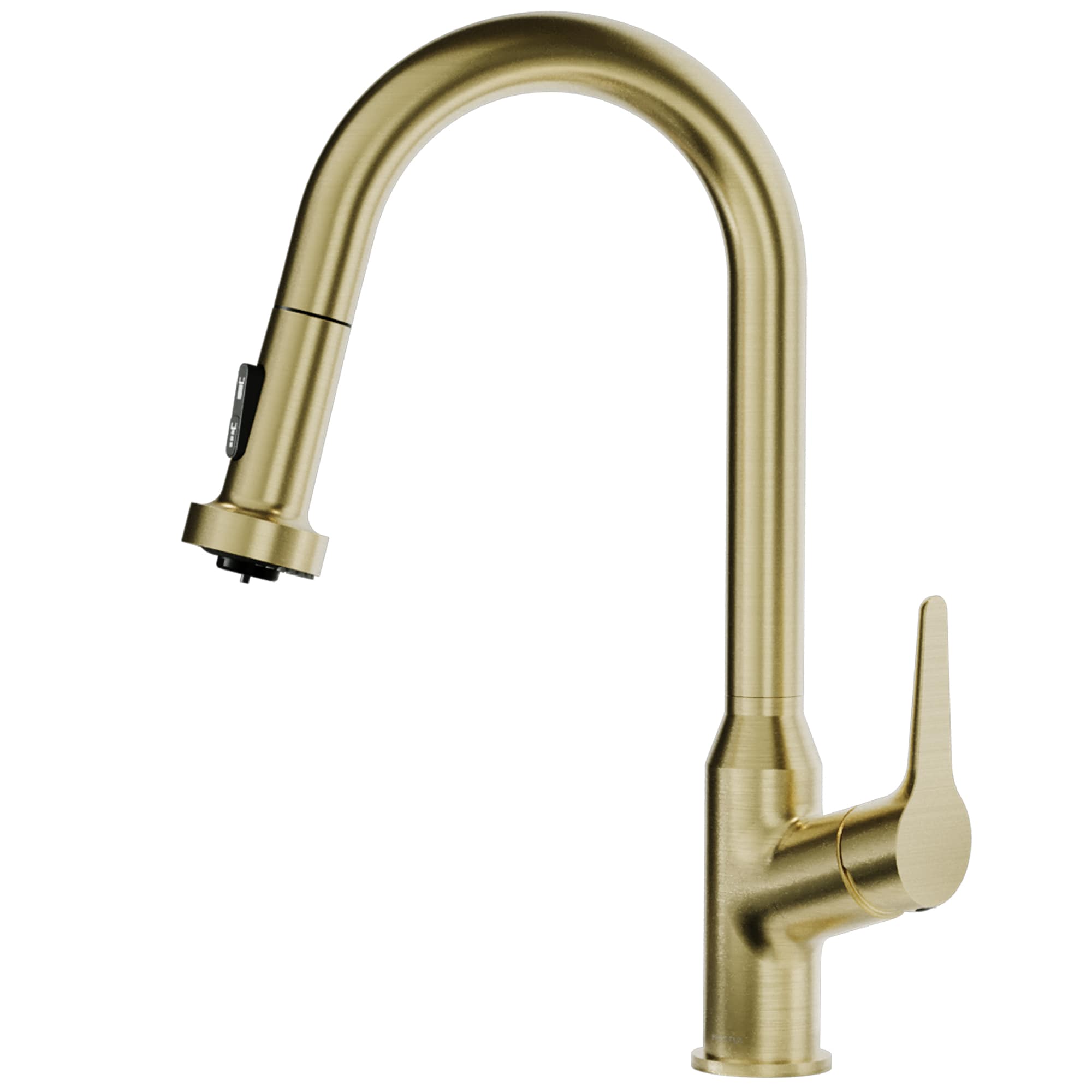 Karran KKF250SFBG Scottsdale Spot-Free Brushed Gold Single Handle Deck-mount Pull-down Kitchen Faucet with Sprayer